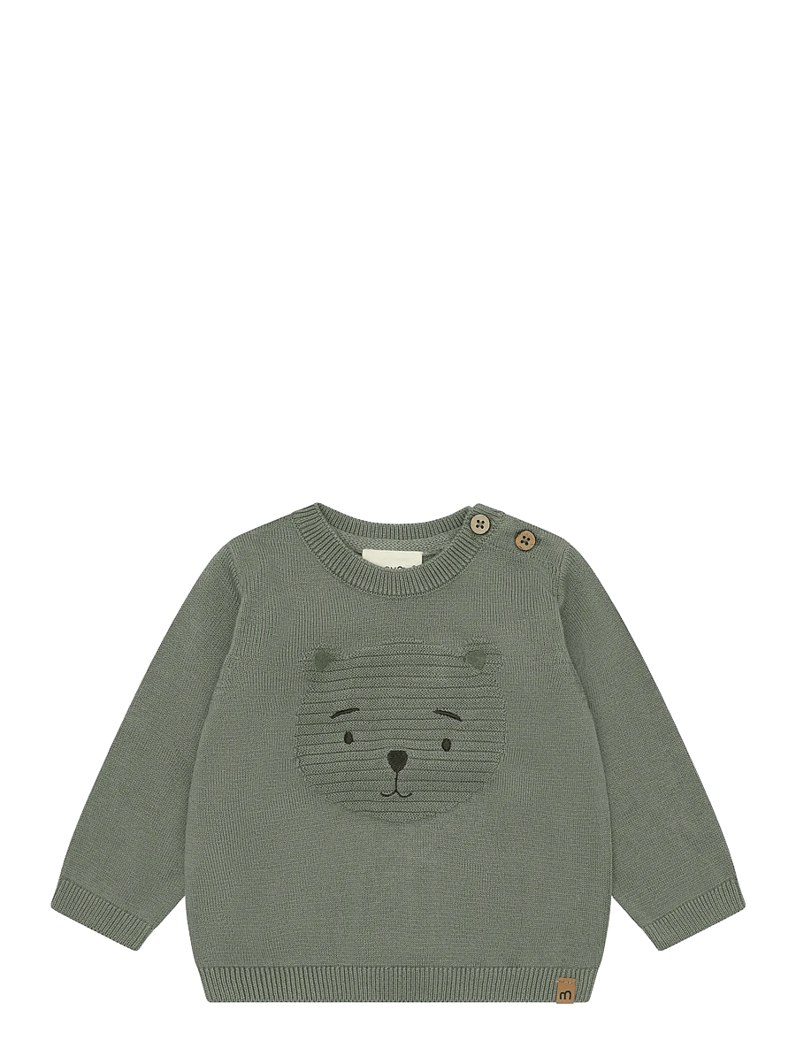 Minymo - Pullover Knit - trøjer - shadow - 1