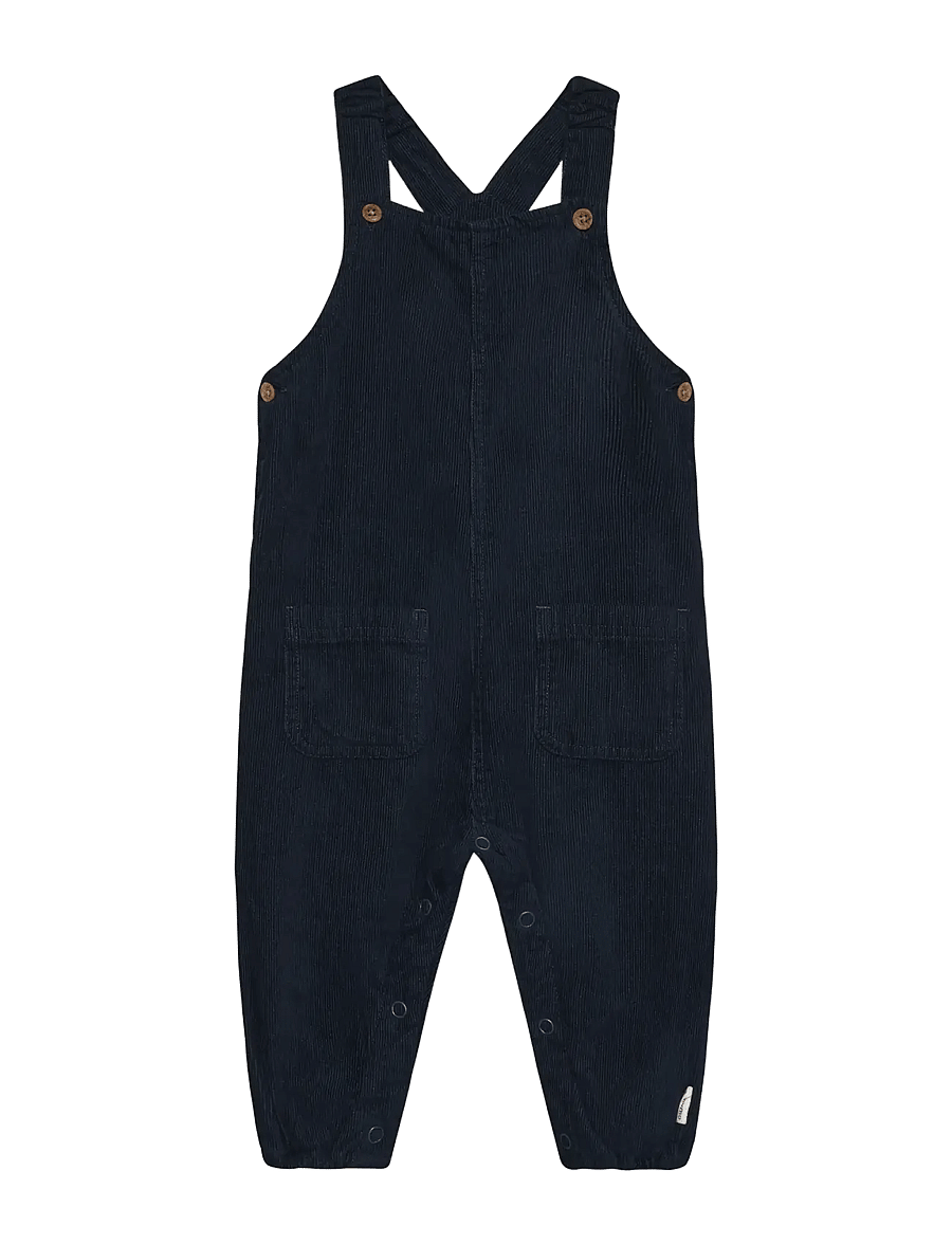 Minymo - Overall Corduroy w. Lining - jumpsuits - dark sapphire - 0
