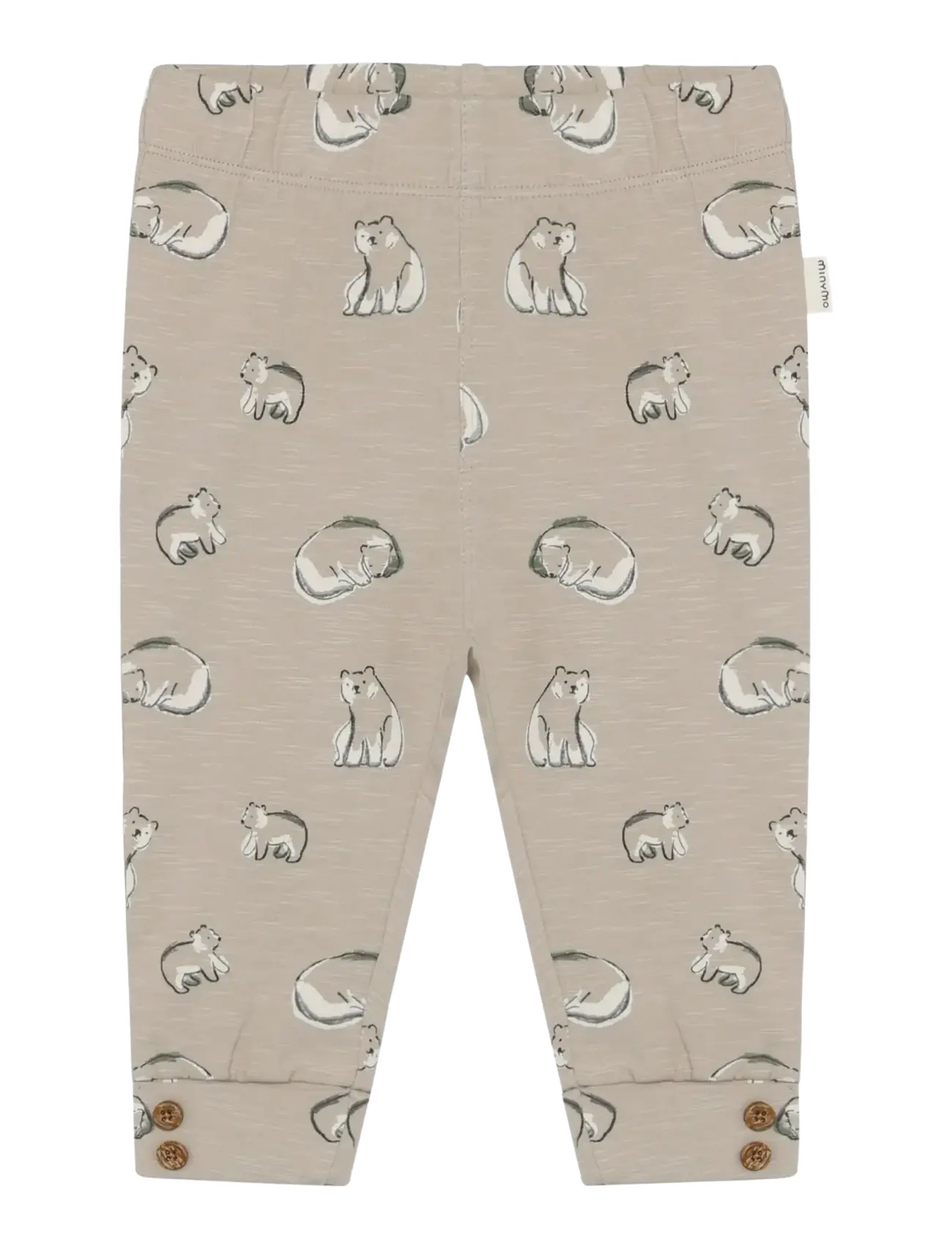 Minymo Pants AOP - Jogginghosen - FEATHER GRAY / grey