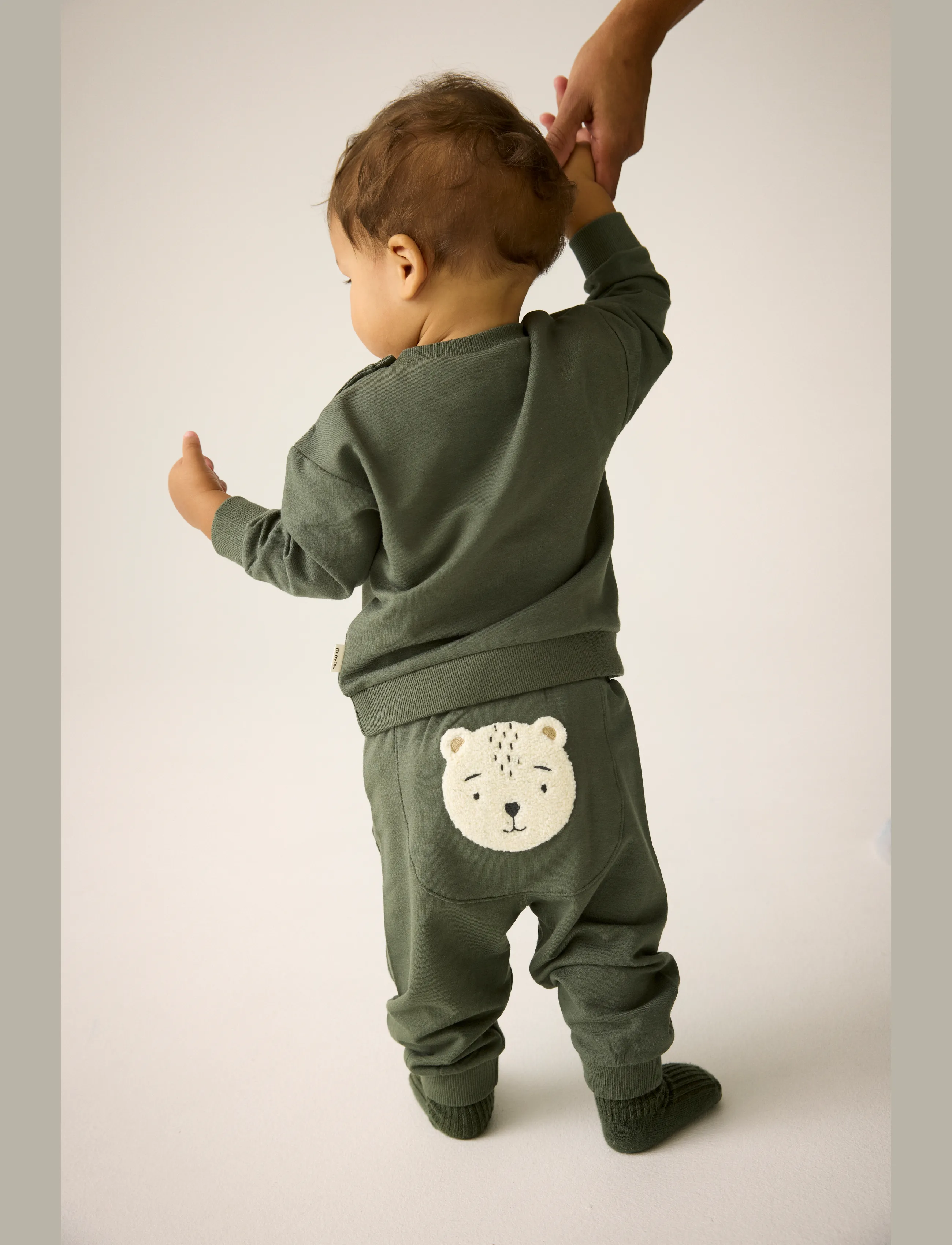 Minymo Pants Sweat - Hosen - BEETLE / khaki/green