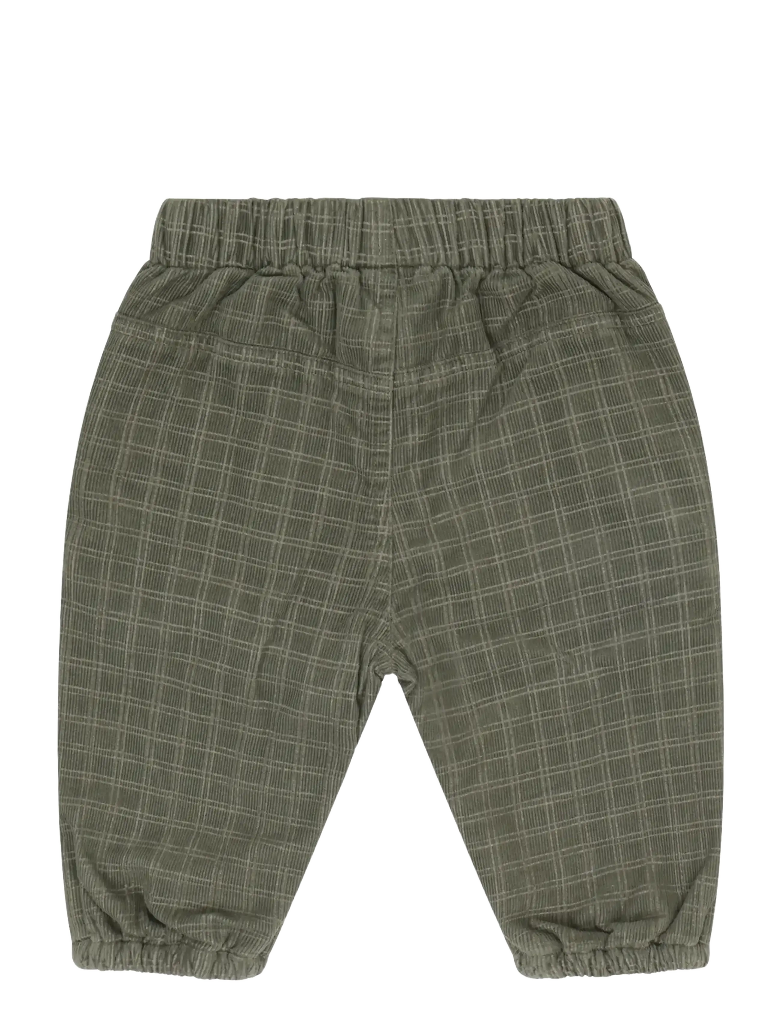 Minymo - Pants Corduroy AOP w. Lining - beebipüksid - beetle - 2