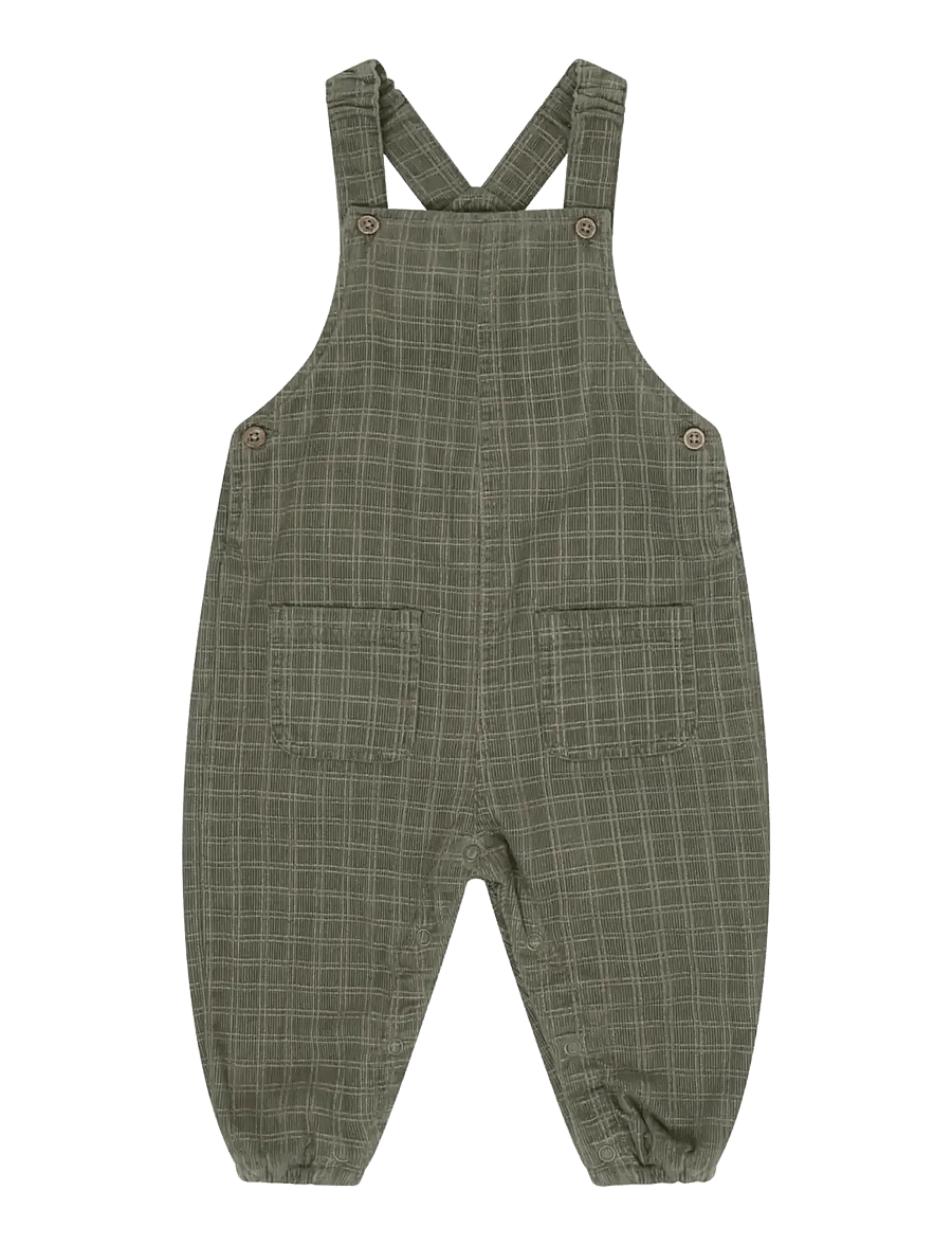 Minymo - Overall Corduroy AOP w. Lining - buksedragter - beetle - 1
