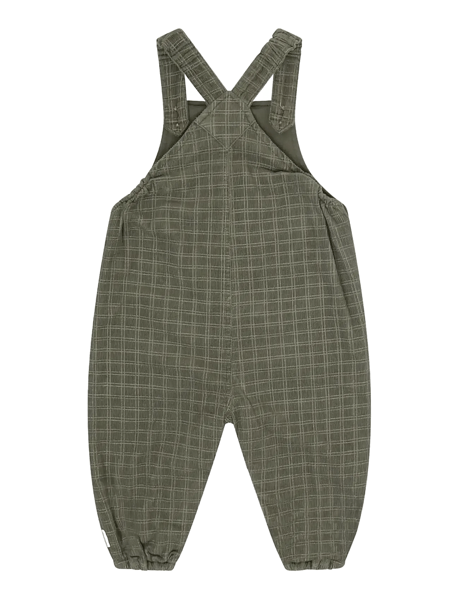 Minymo - Overall Corduroy AOP w. Lining - buksedragter - beetle - 2