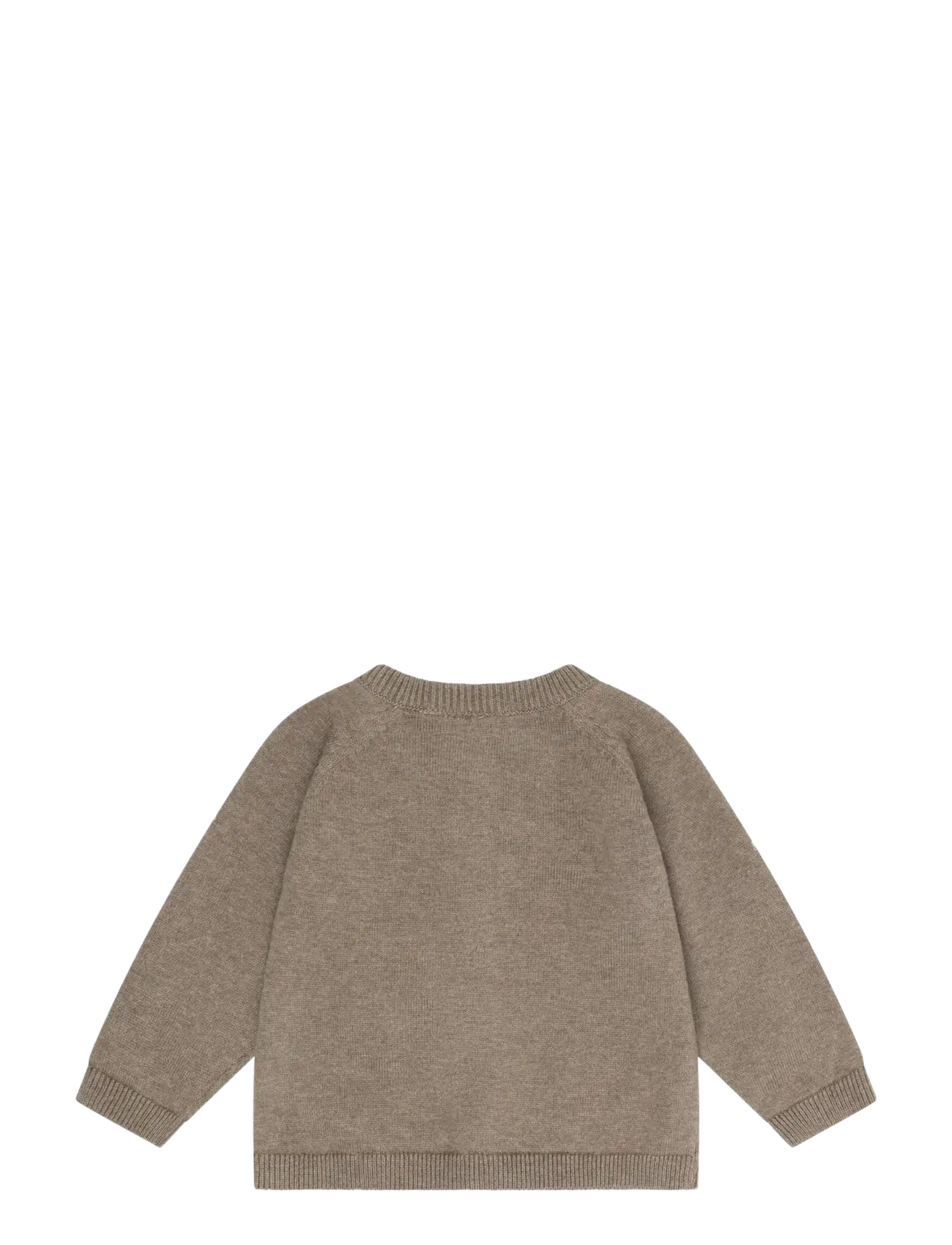 Minymo - Cardigan Knit - dark brown melange - 2