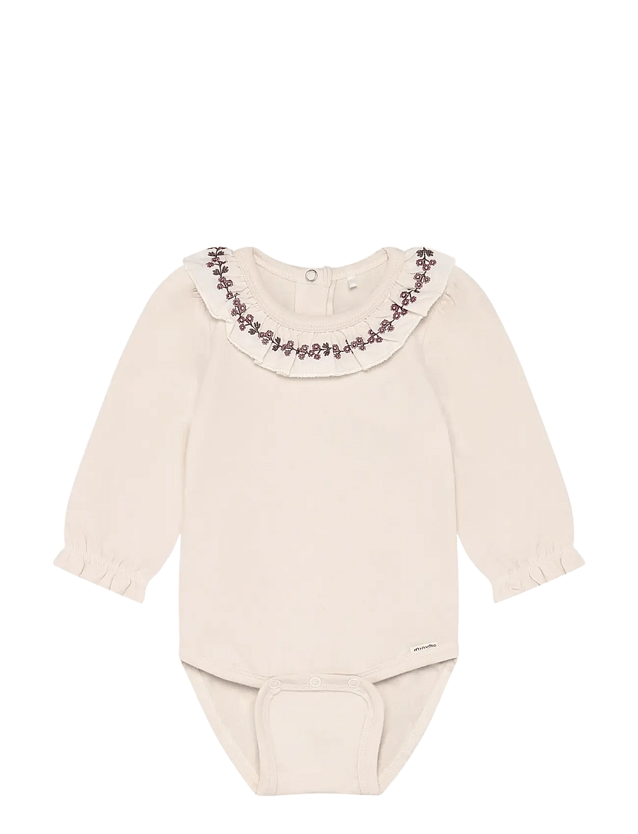 Minymo - Body LS - langærmede bodyer - pink tint - 1