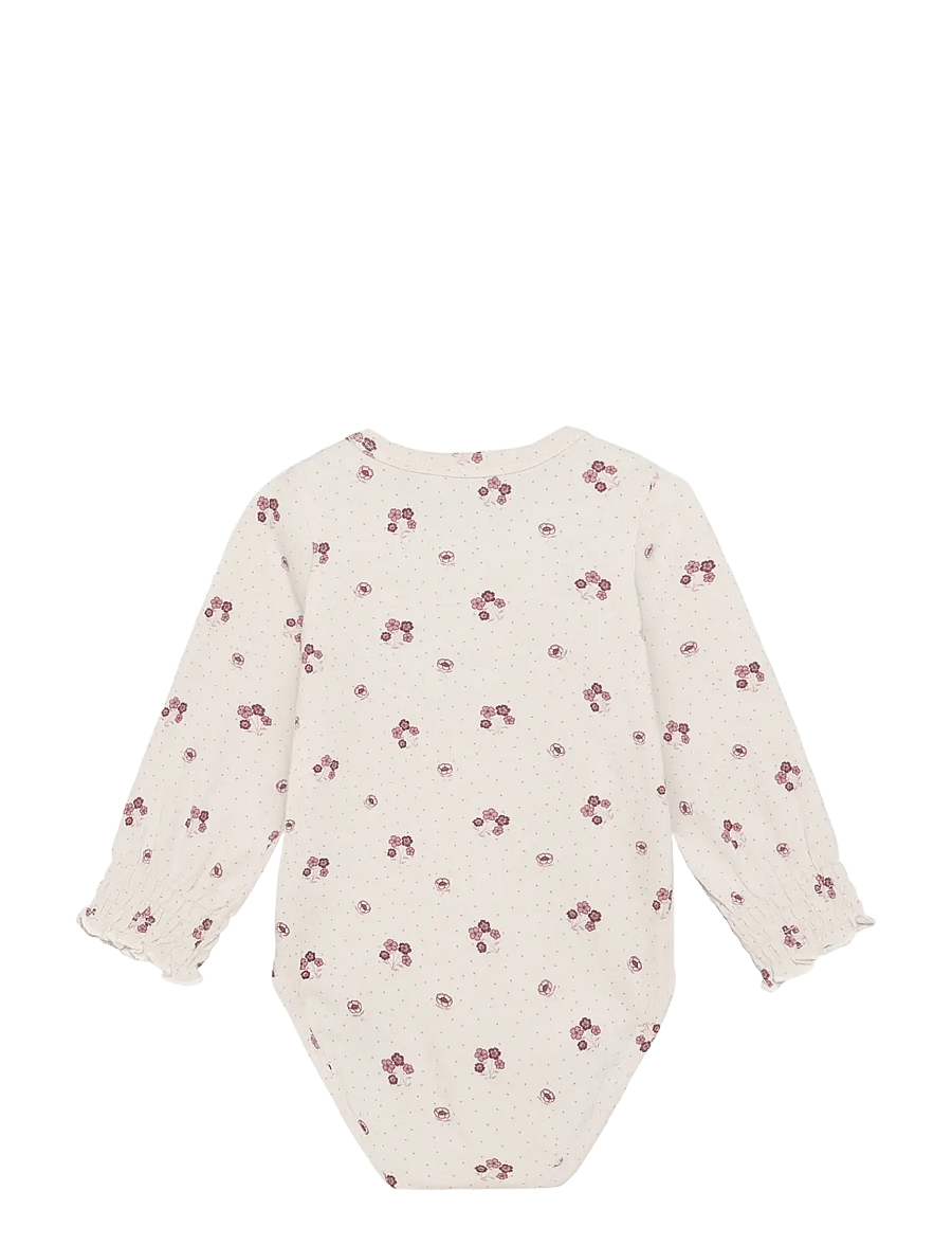 Minymo - Body LS AOP - långärmade bodies - pink tint - 1