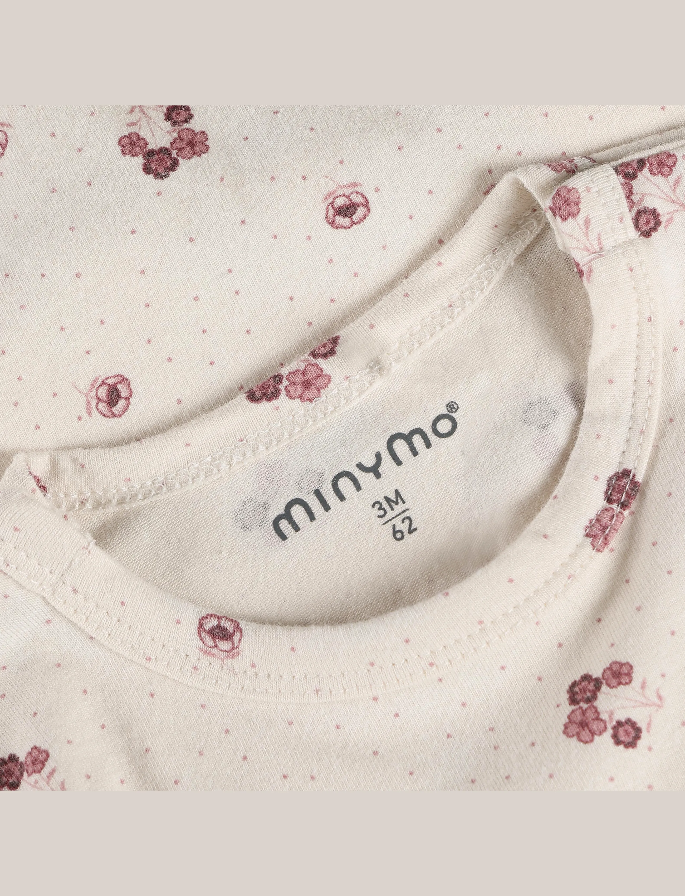 Minymo - Body LS AOP - pink tint - 2