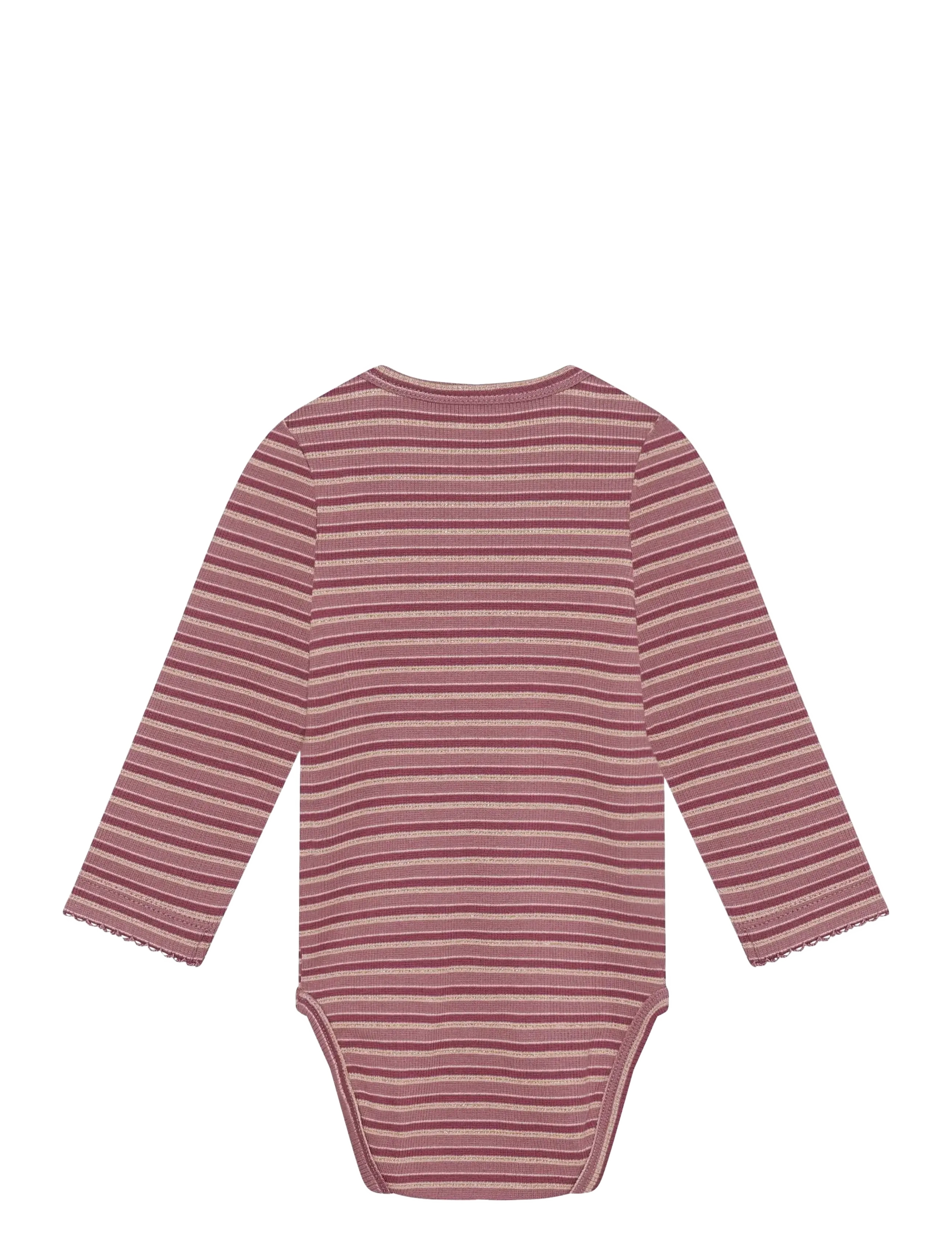 Minymo - Body LS Y/D Rib - long-sleeved bodies - nostalgia rose - 1