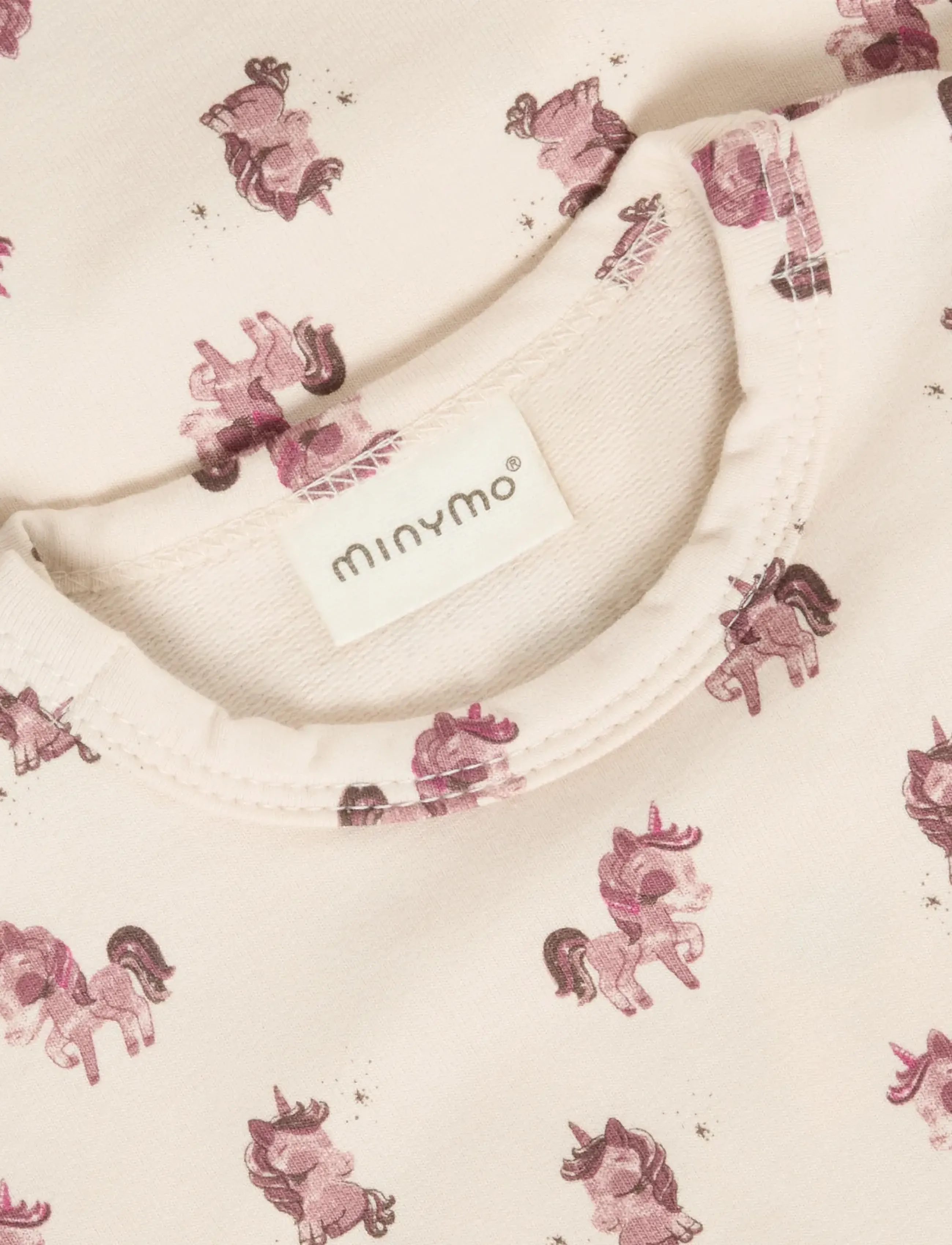 Minymo - Body LS AOP Sweat - langärmelige bodys - pink tint - 3