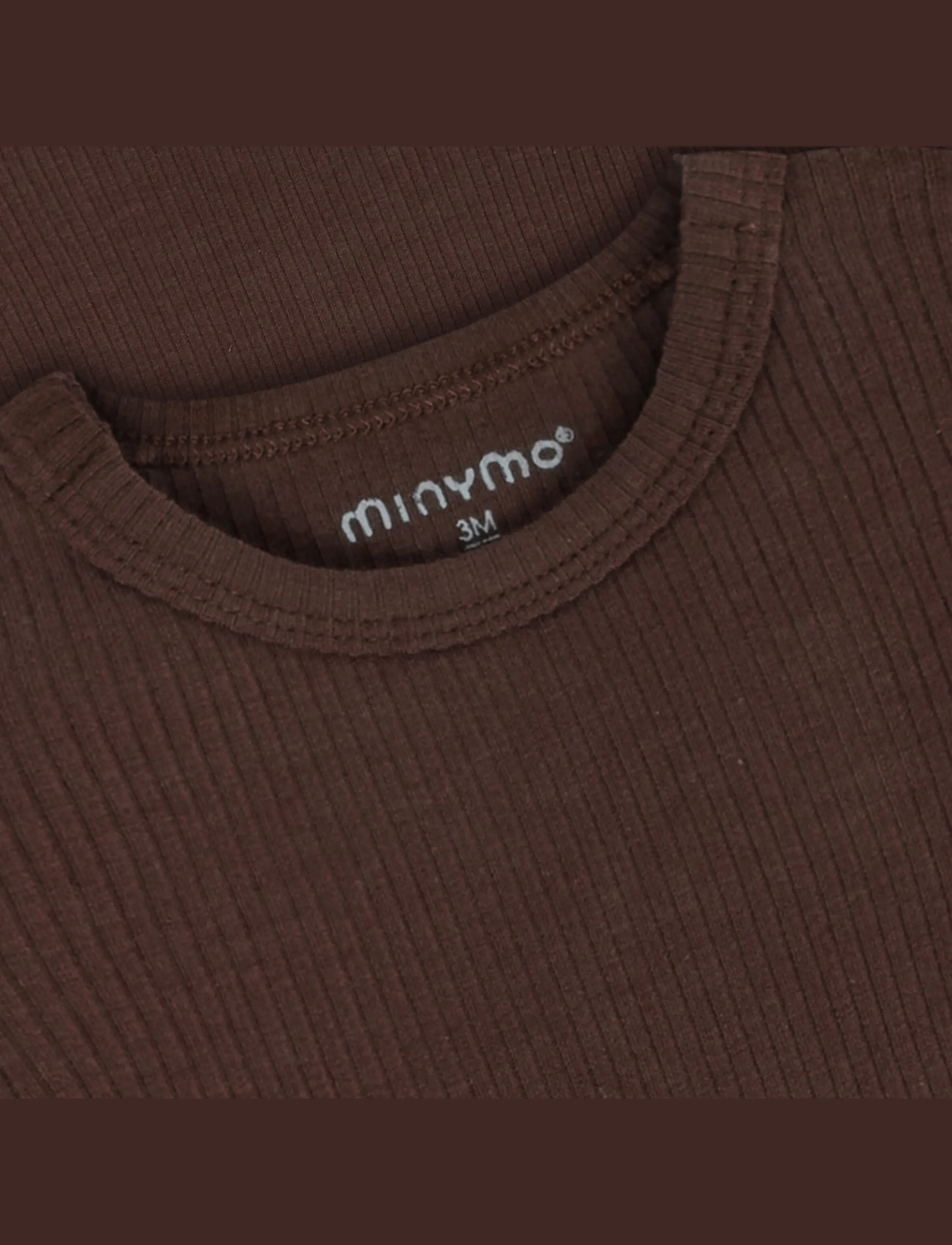 Minymo - Body LS Rib - langärmelige bodys - bracken - 2
