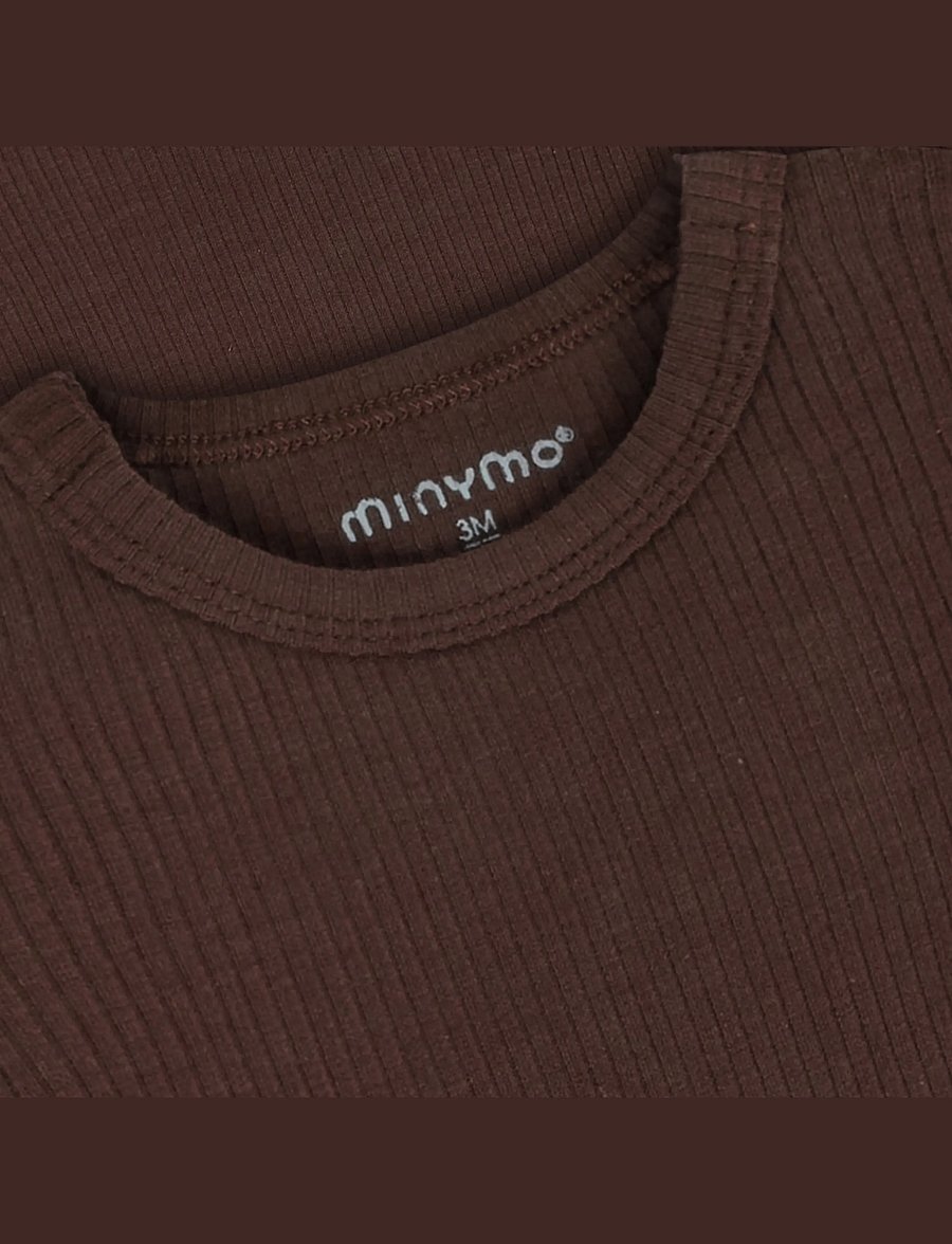 Minymo - Body LS Rib - langärmelige bodys - bracken - 2