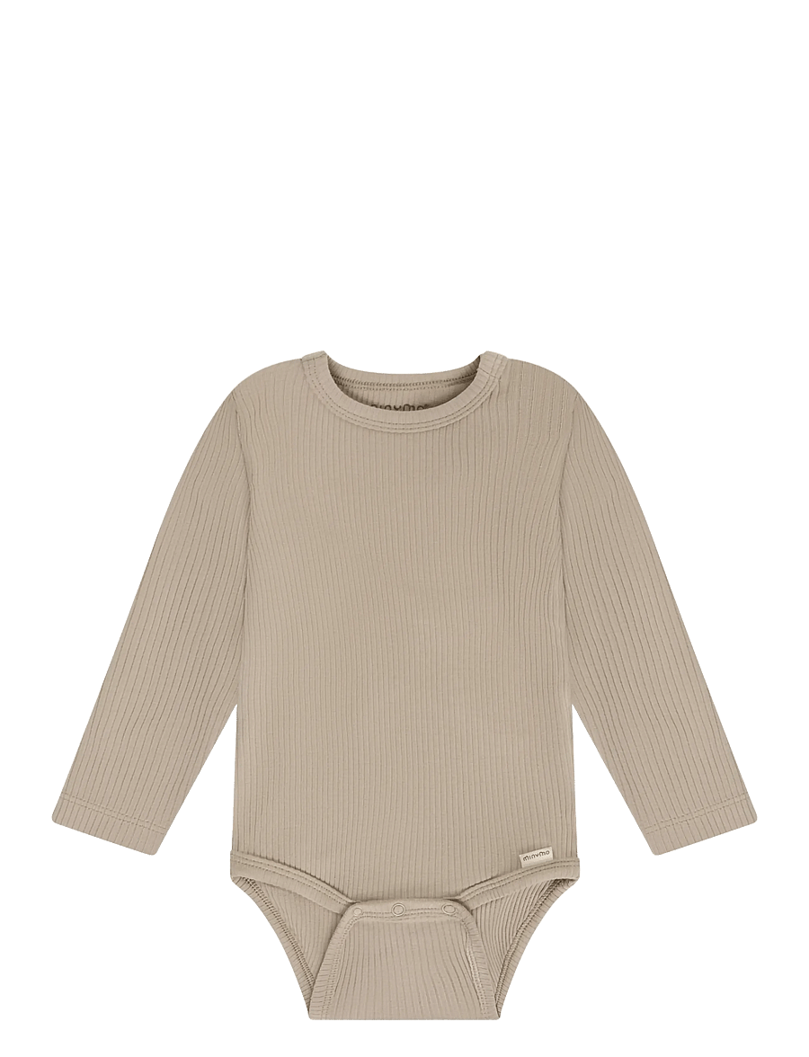 Minymo - Body LS Rib - langärmelige bodys - fungi - 0