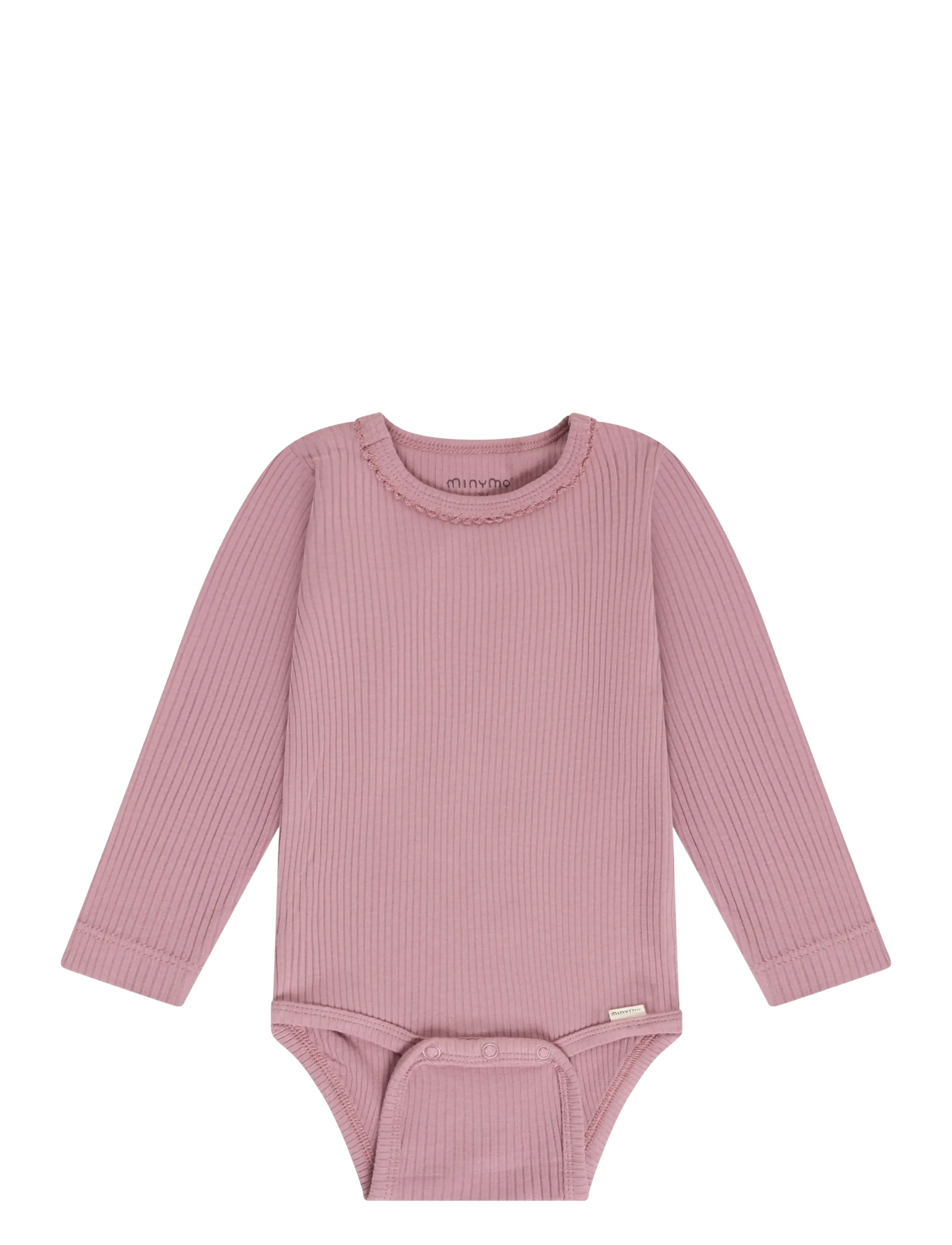 Minymo Body LS Rib - Minymo - NOSTALGIA ROSE / pink/rose