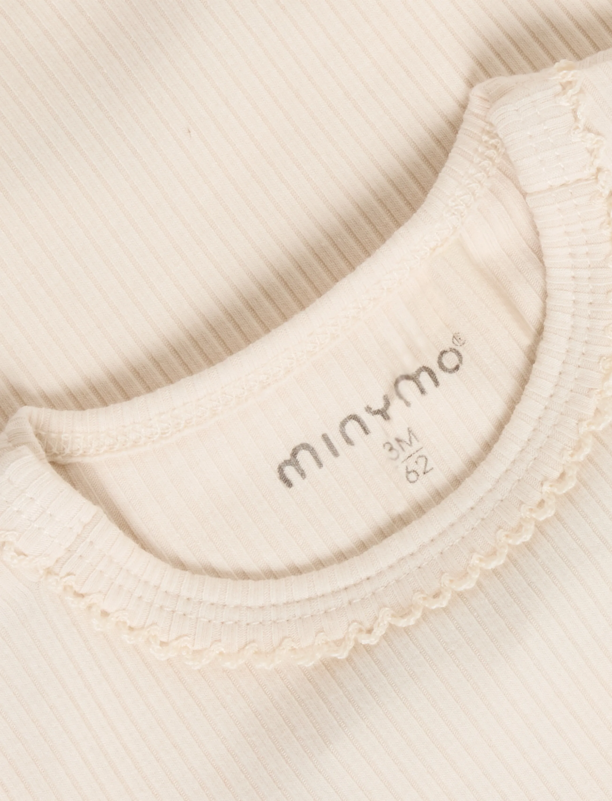 Minymo - Body LS Rib - långärmade bodies - pink tint - 2