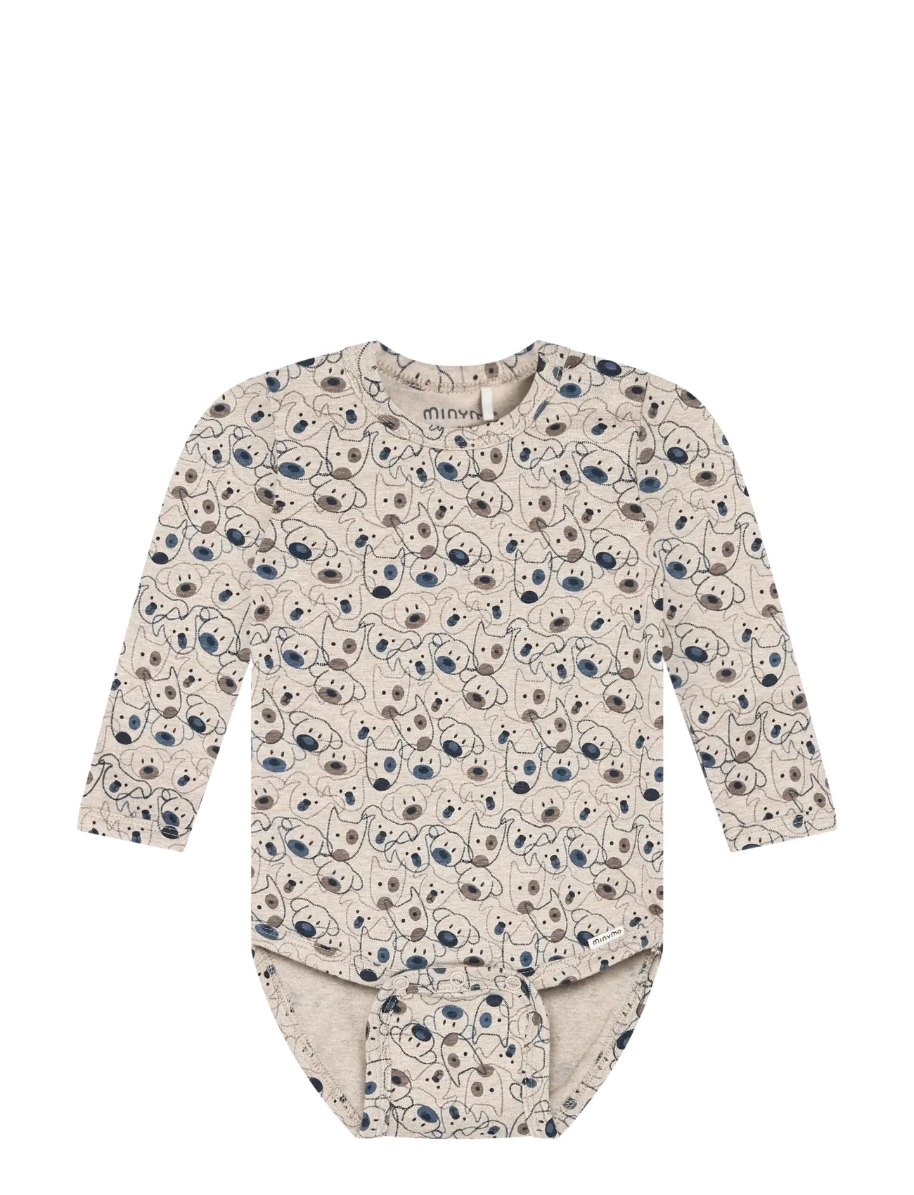 Minymo Body LS AOP - Minymo - BEIGE MELANGE / beige