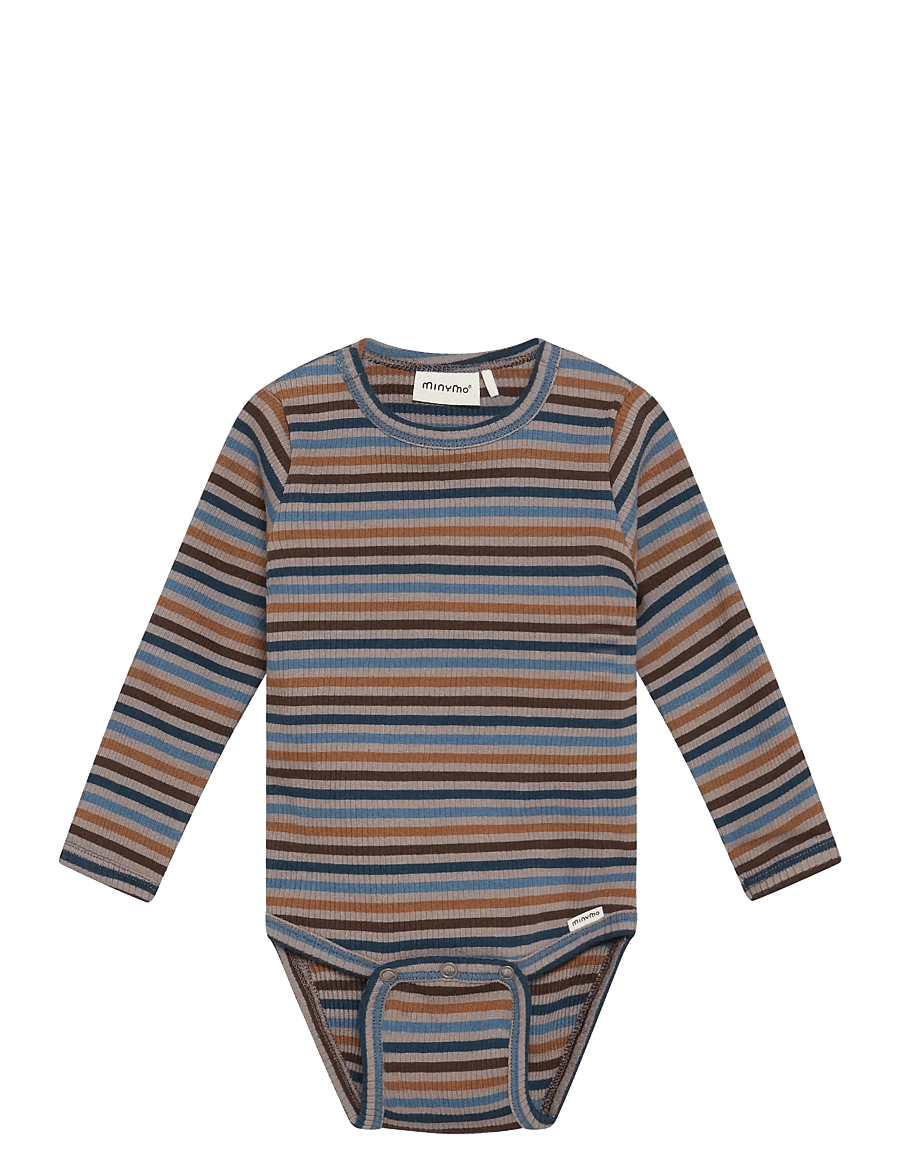 Minymo - Body LS Y/D Rib - pikkade varrukatega bodid - fungi - 1