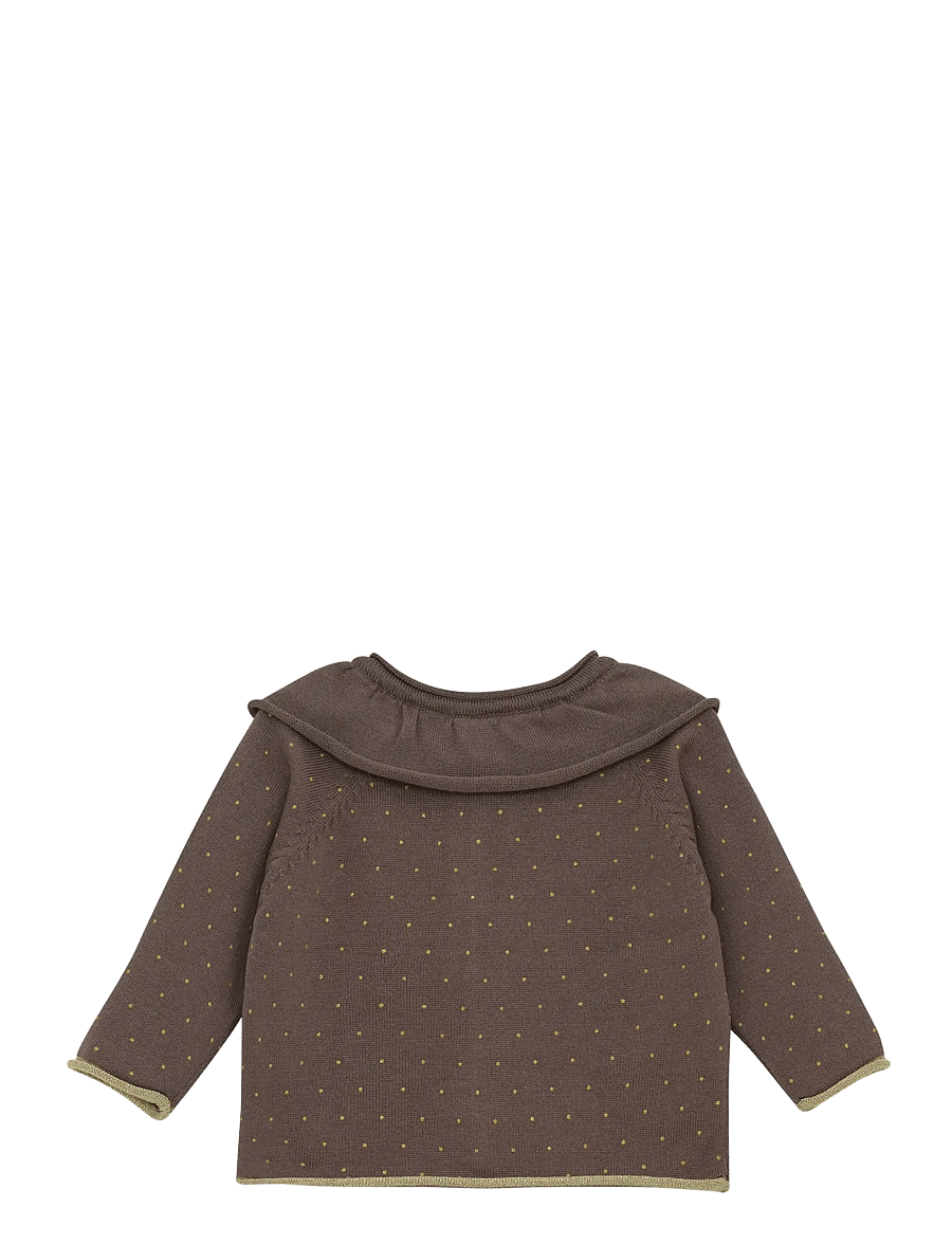 Minymo - Cardigan Knit - cardigans - plum truffle - 1
