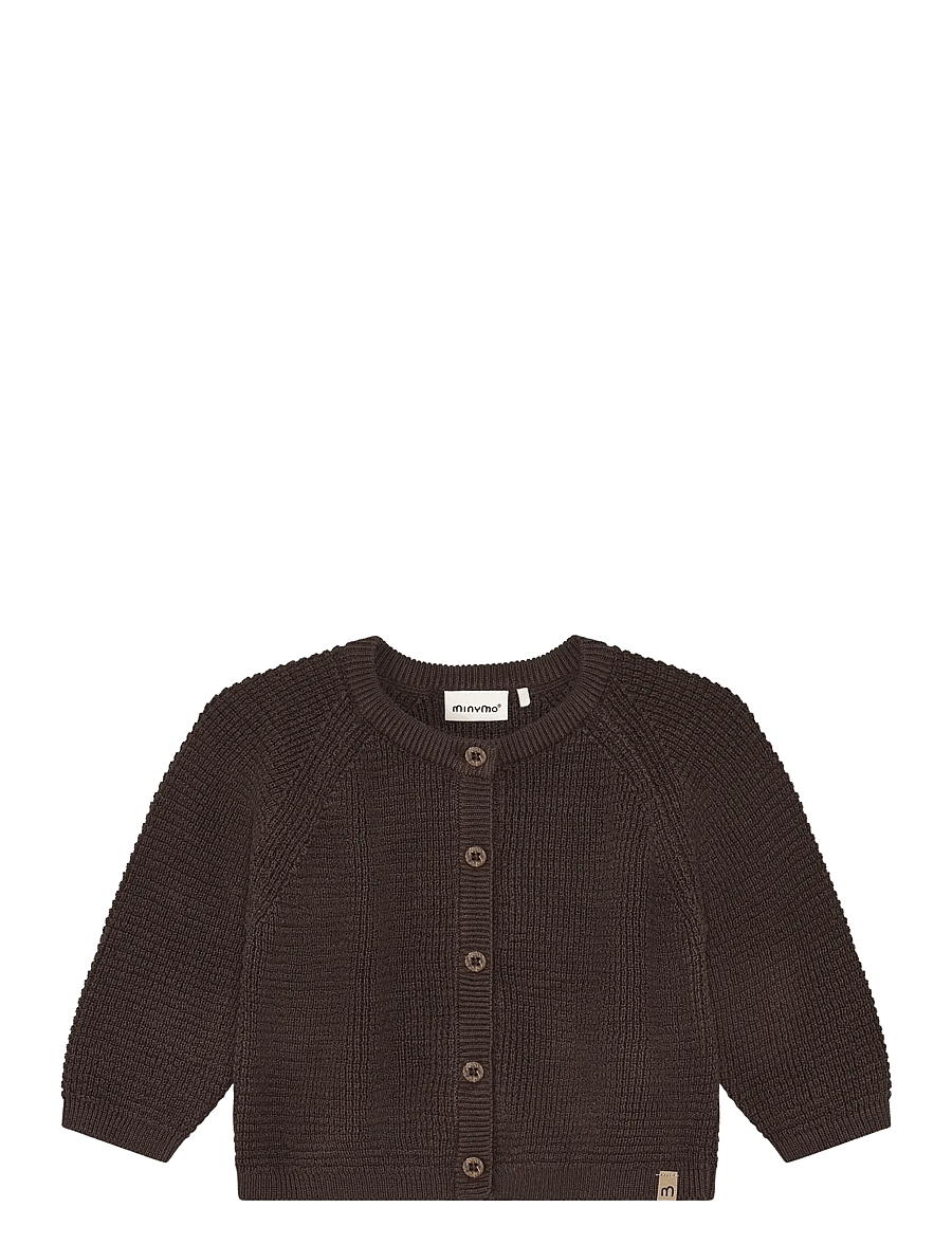 Minymo - Cardigan Knit - cardigans - bracken - 1