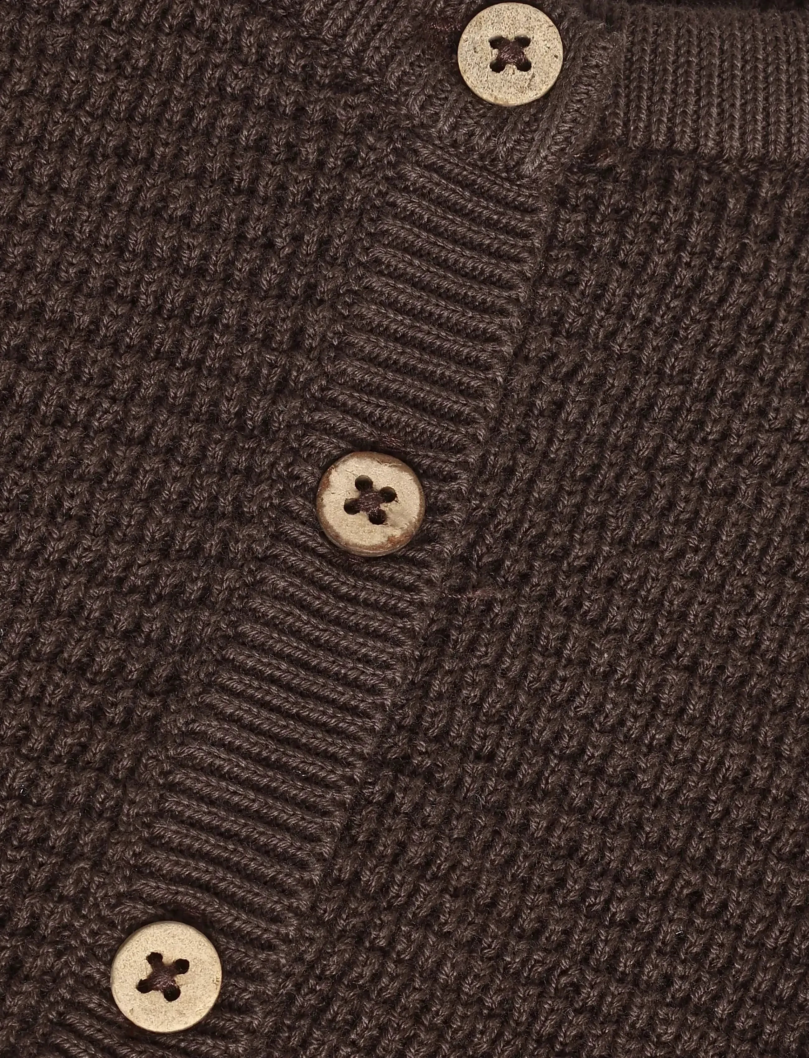 Minymo - Cardigan Knit - koftor - bracken - 3