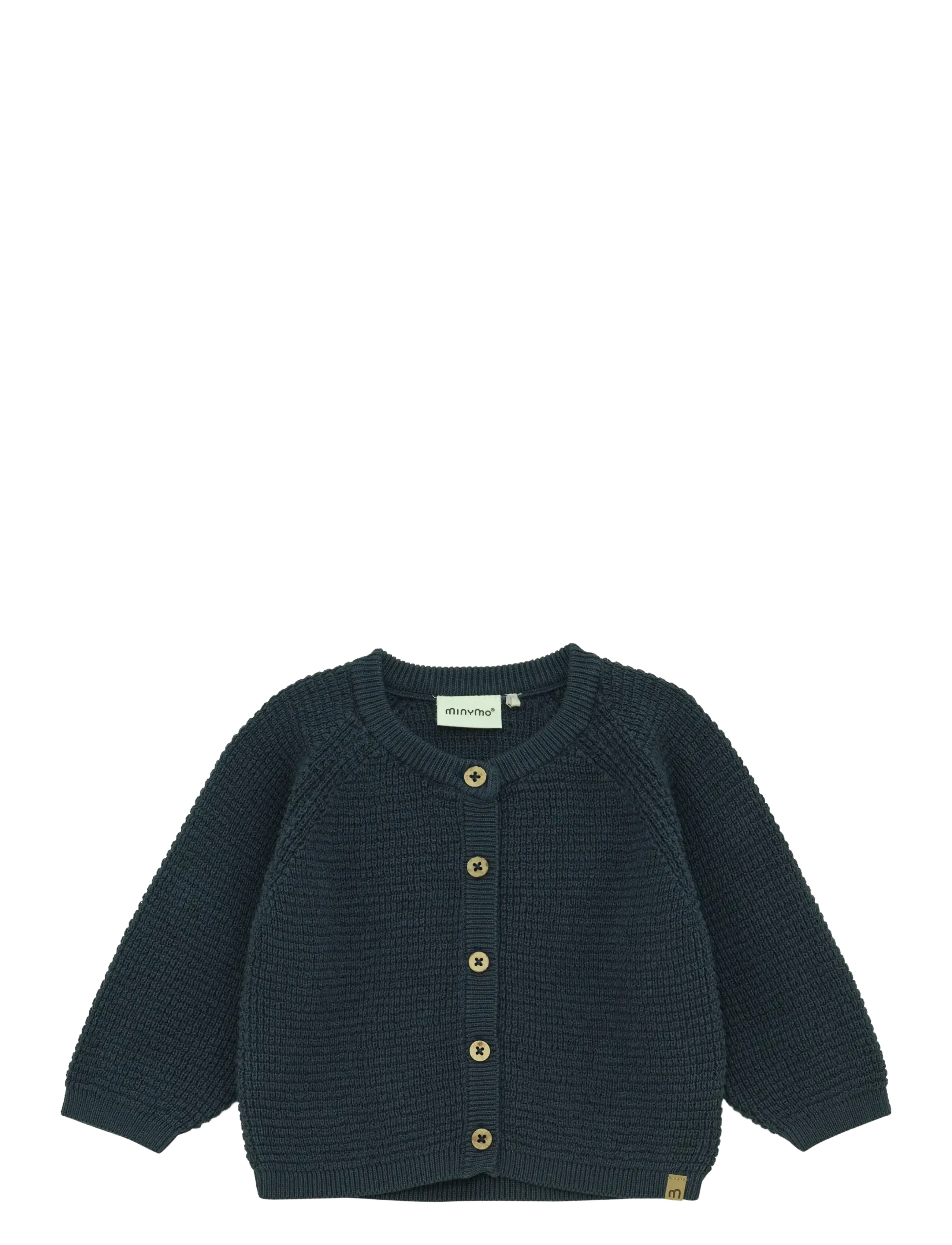 Minymo Cardigan Knit, 56, Knitwear, Marineblau - Cardigans, Kinder