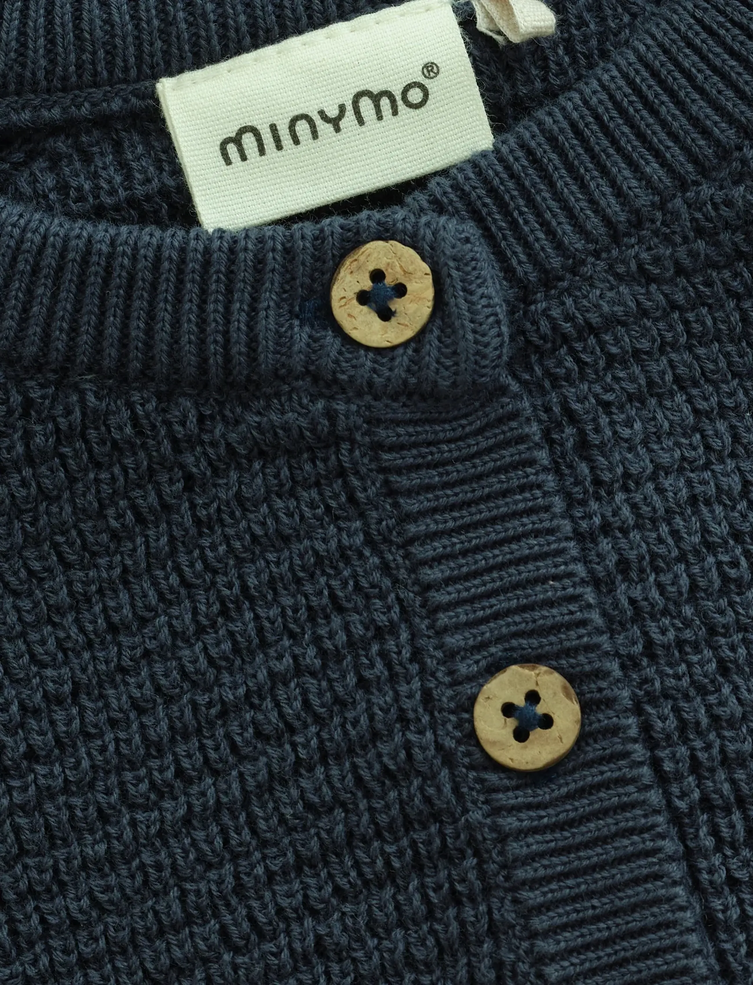 Minymo - Cardigan Knit - cardigans - midnight navy - 2