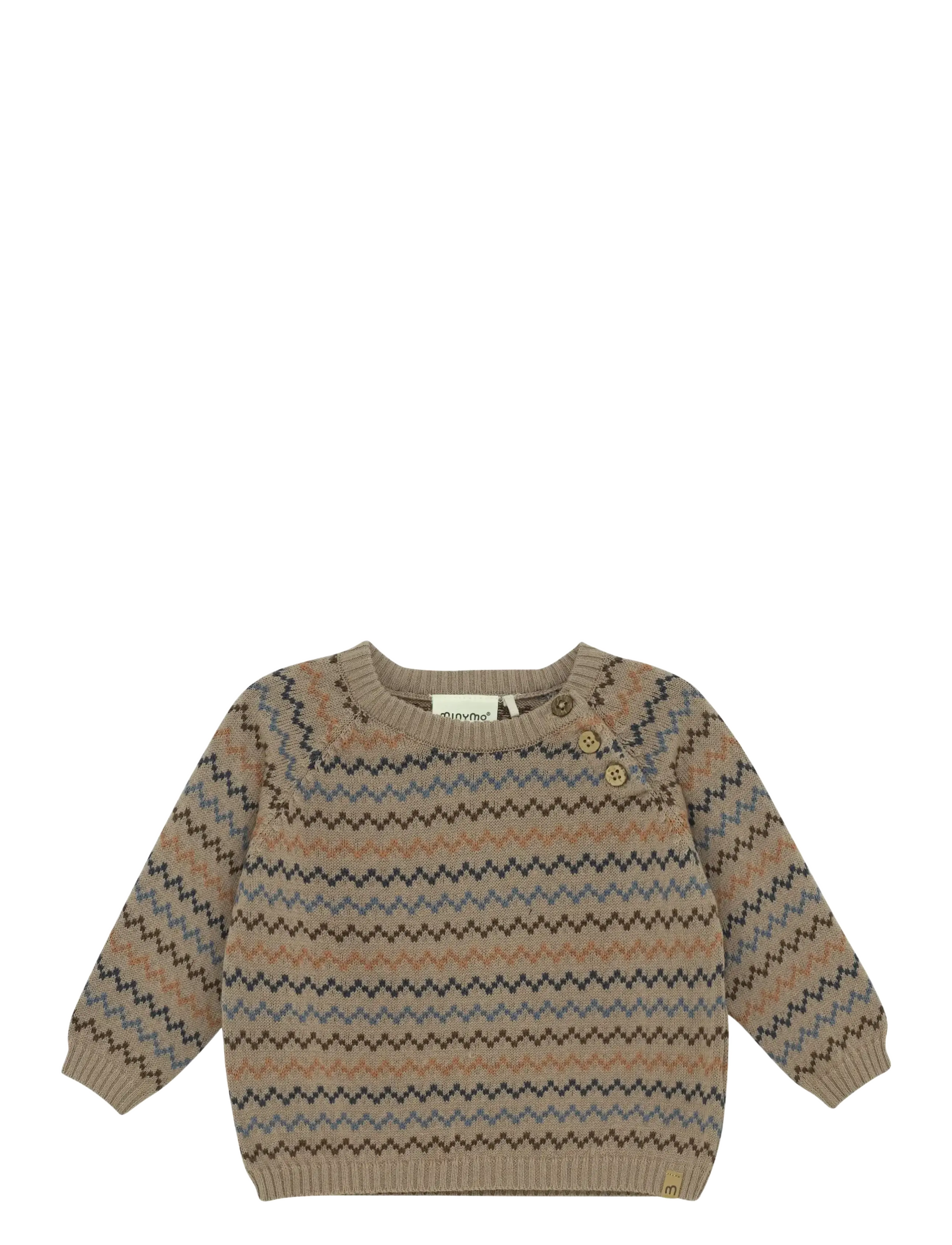 Minymo Pullover Knit - Minymo - FUNGI / beige