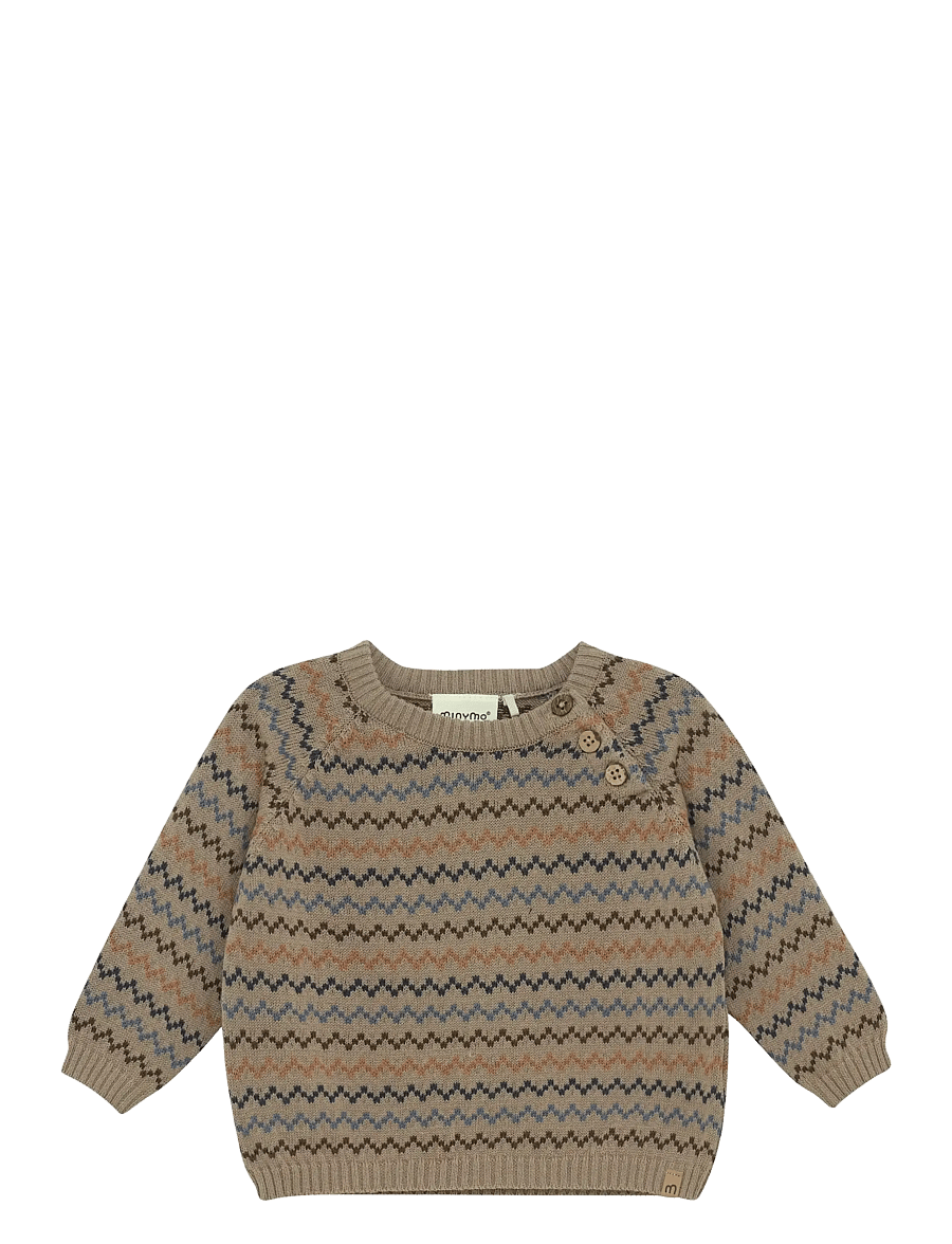 Minymo - Pullover Knit - trøjer - fungi - 1