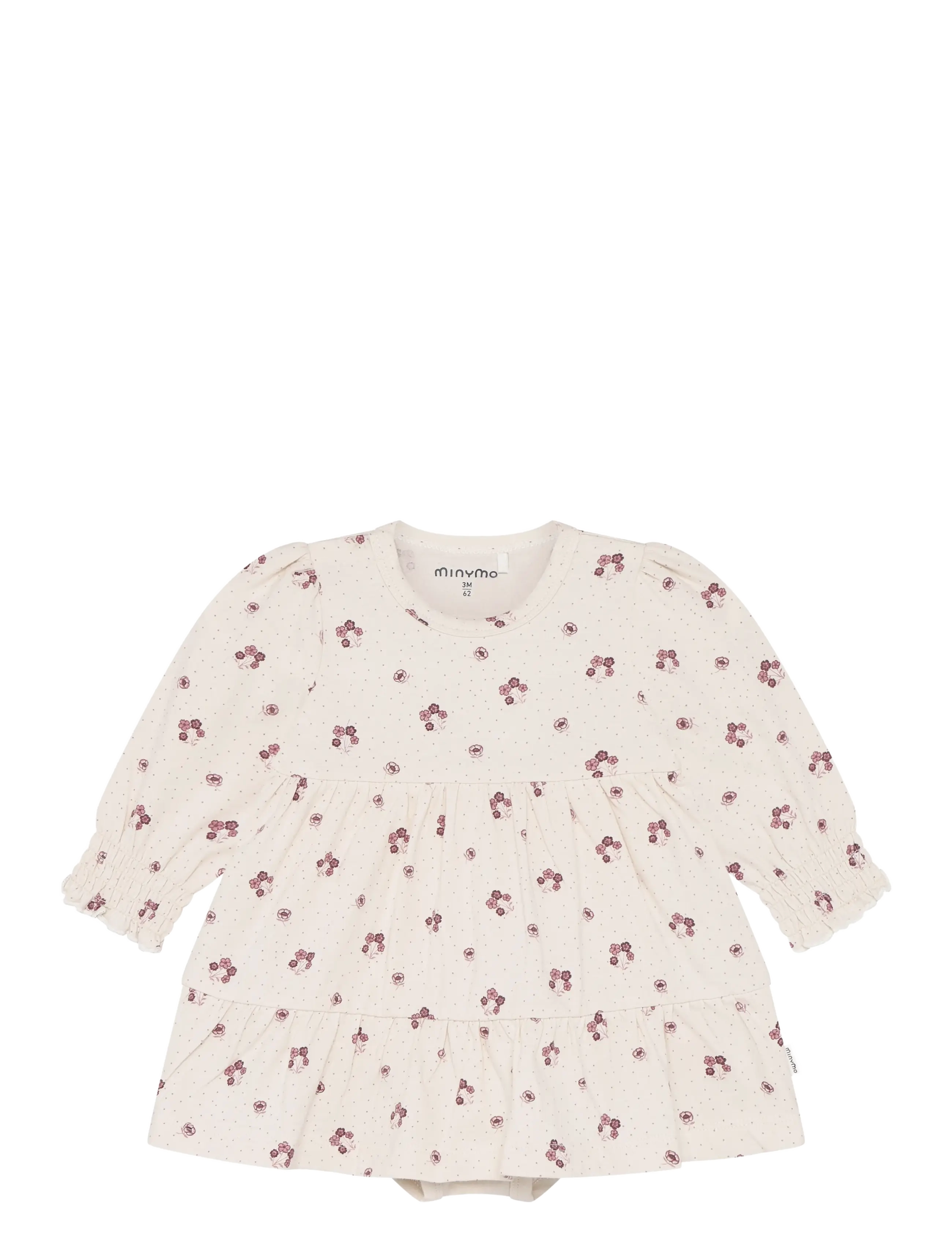 Minymo Body Dress LS AOP - Minymo - PINK TINT / pink/rose