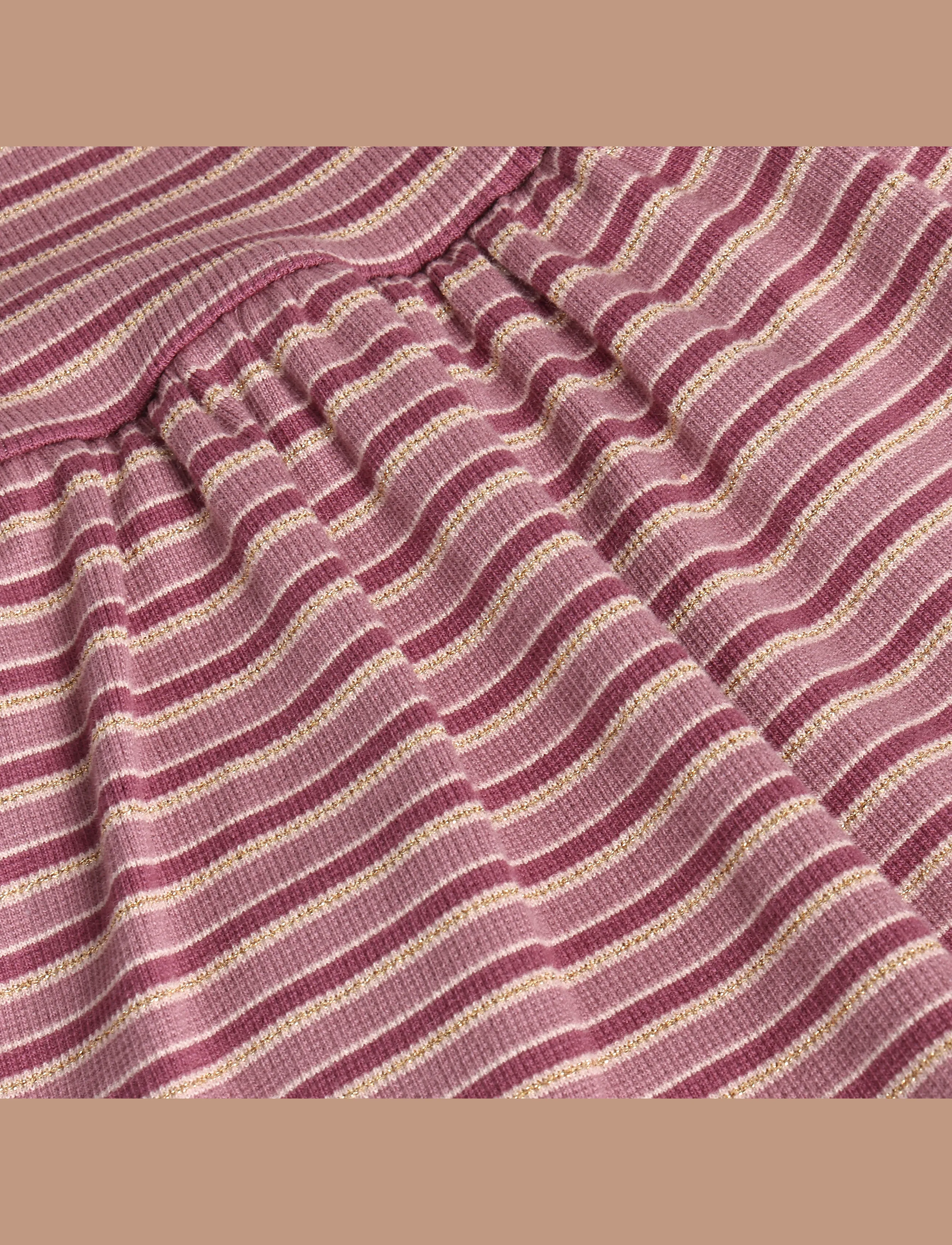 Minymo - Body Dress LS Y/D Rib - nostalgia rose - 3