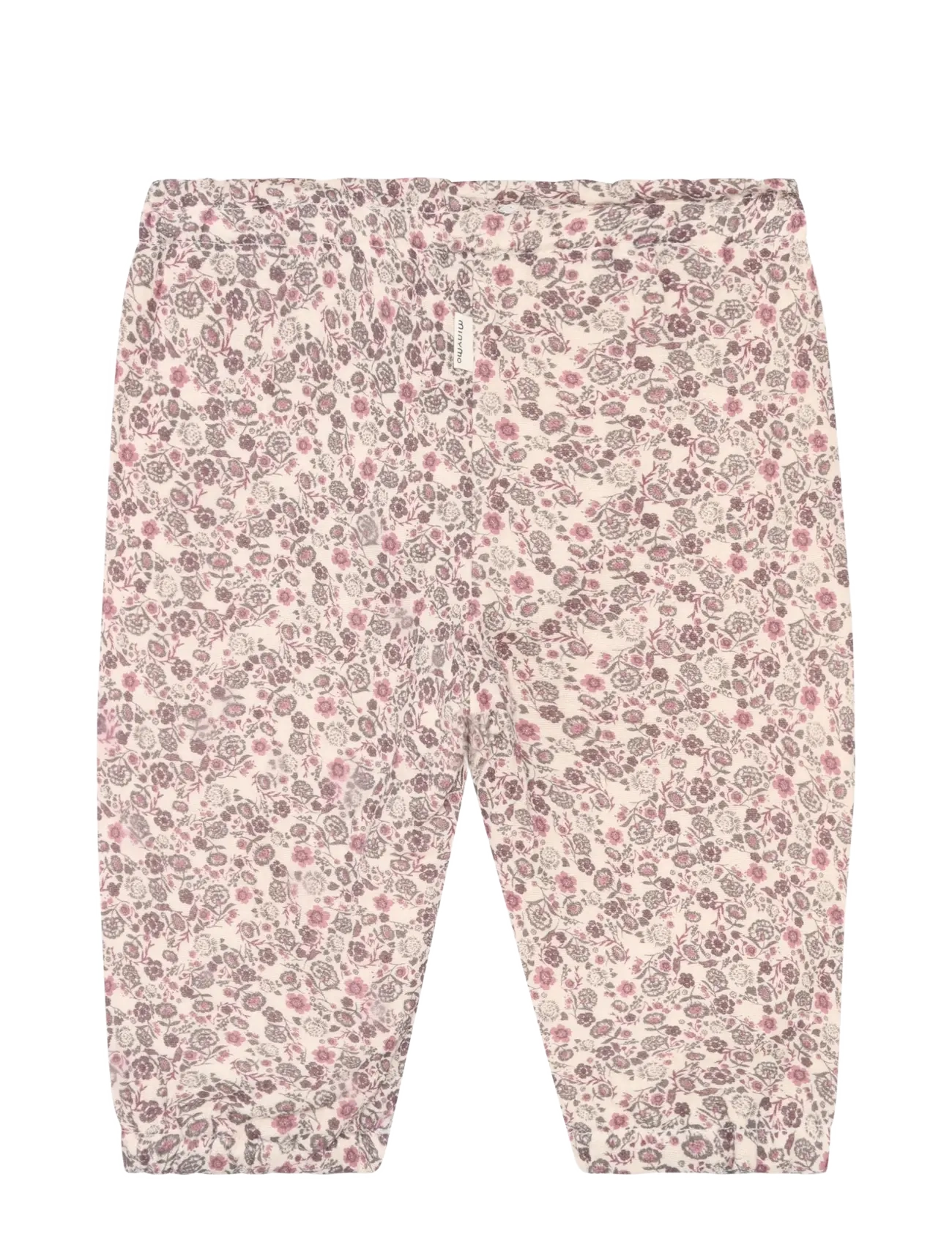 Minymo - Pants AOP - mjukisbyxor - pink tint - 2