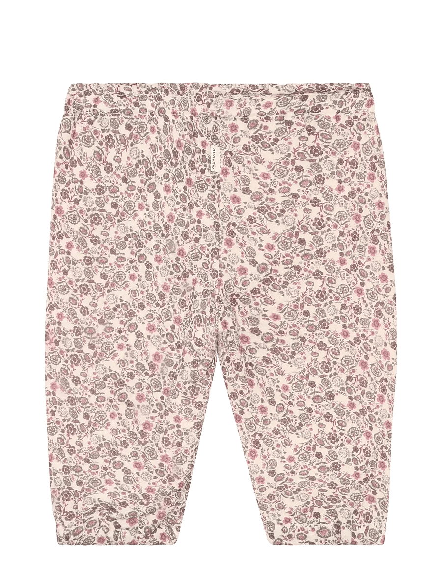 Minymo - Pants AOP - mjukisbyxor - pink tint - 2