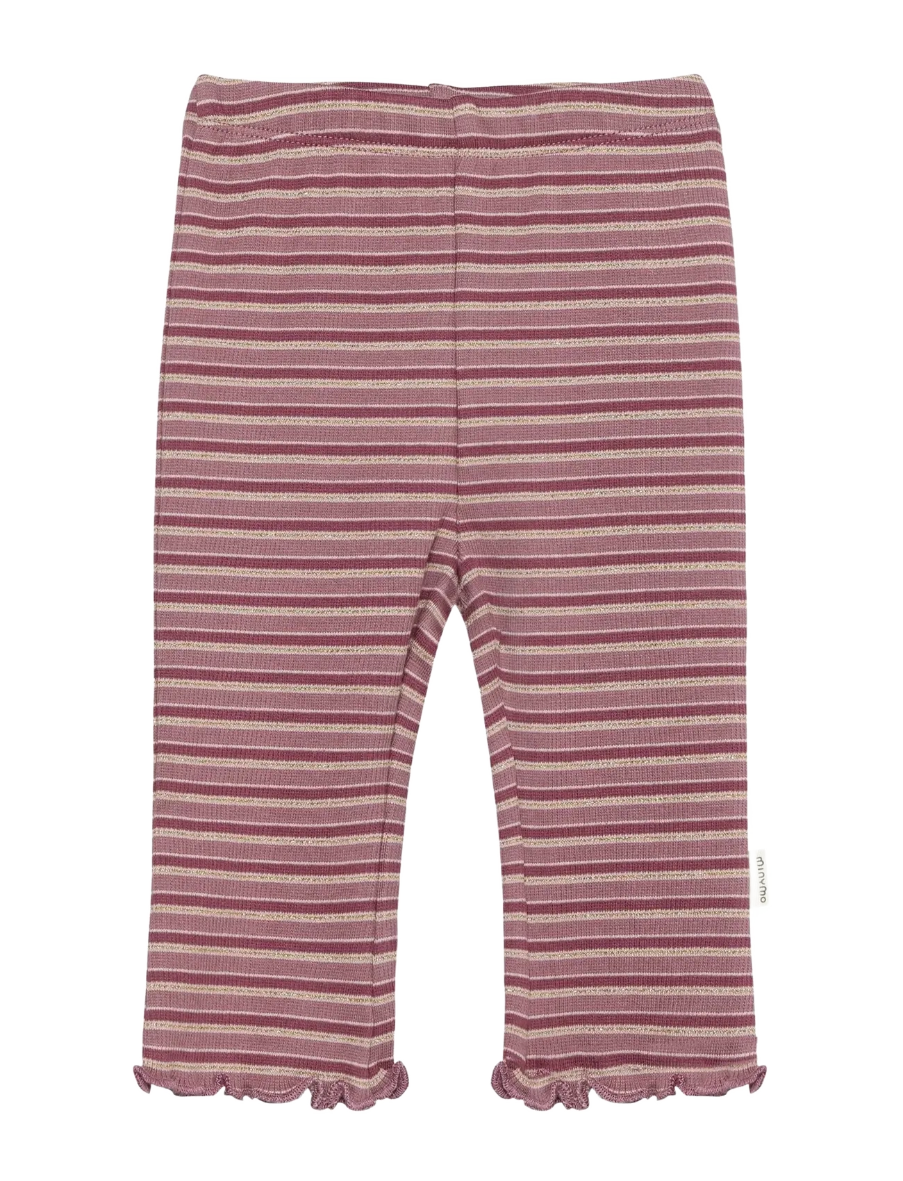 Minymo Pants Y/D Rib - Minymo - NOSTALGIA ROSE / pink/rose