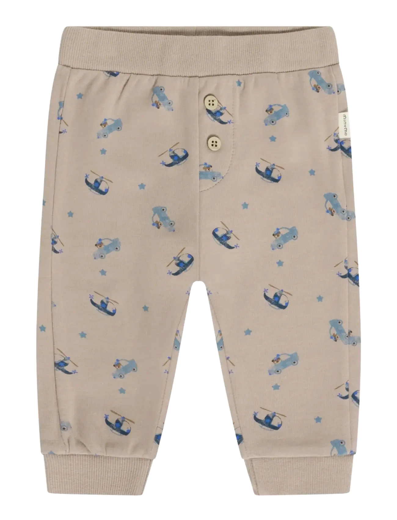 Minymo Pants AOP Sweat - Minymo - FUNGI / beige