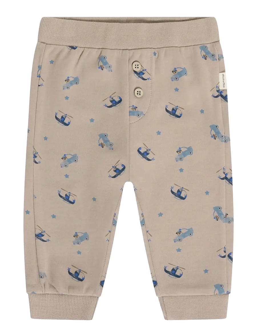 Minymo - Pants AOP Sweat - jogginghosen - fungi - 0