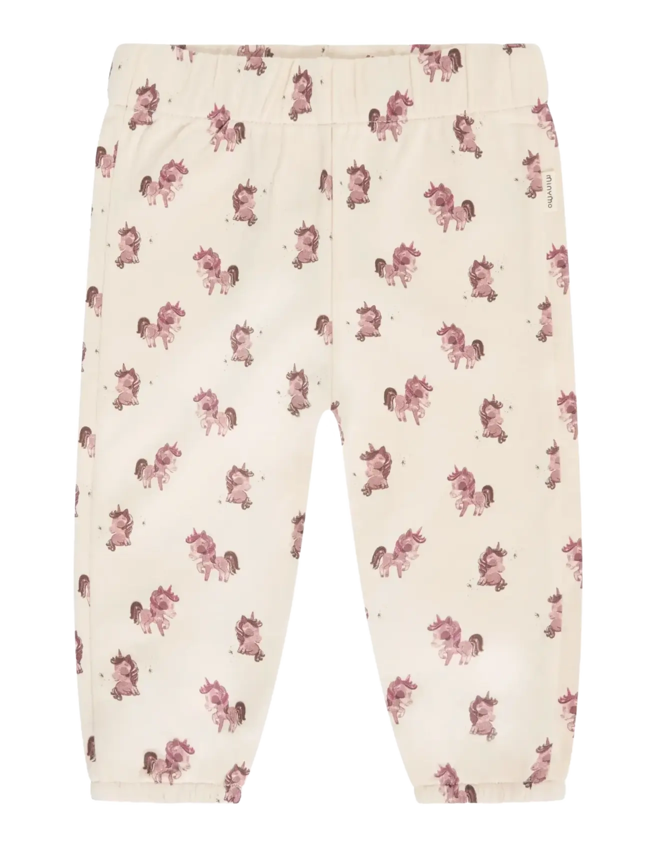 Minymo Pants AOP Sweat - Minymo - PINK TINT / cream