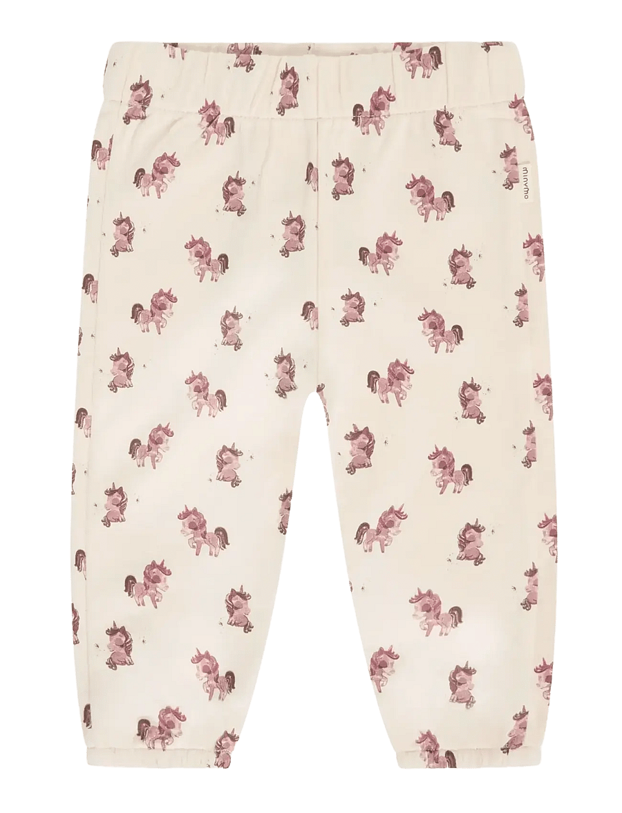 Minymo - Pants AOP Sweat - jogginghosen - pink tint - 0