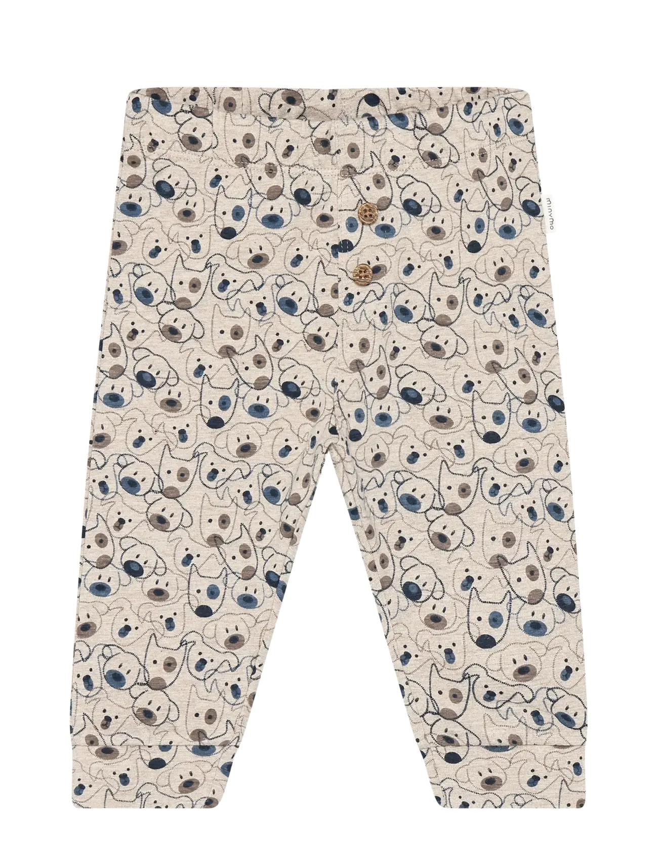 Minymo Pants AOP - Minymo - BEIGE MELANGE / beige