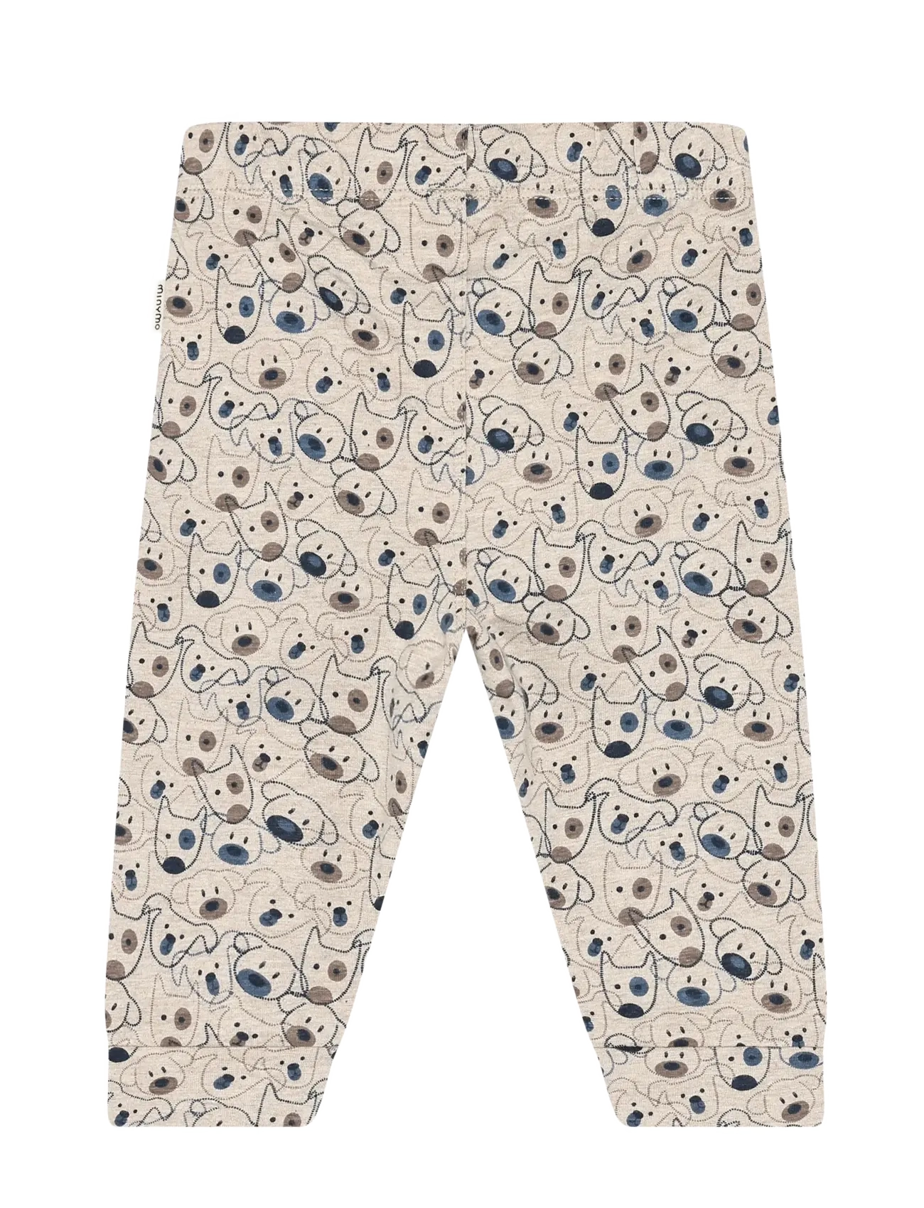 Minymo - Pants AOP - beige melange - 1
