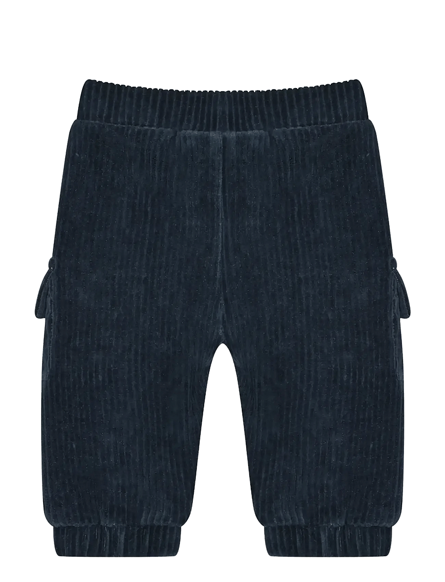 Minymo - Pants Velour - dressipüksid - midnight navy - 2
