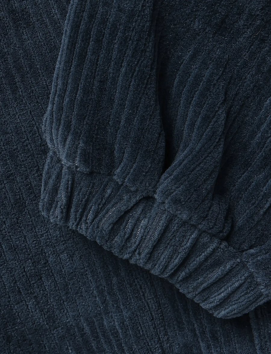 Minymo - Pants Velour - dressipüksid - midnight navy - 4