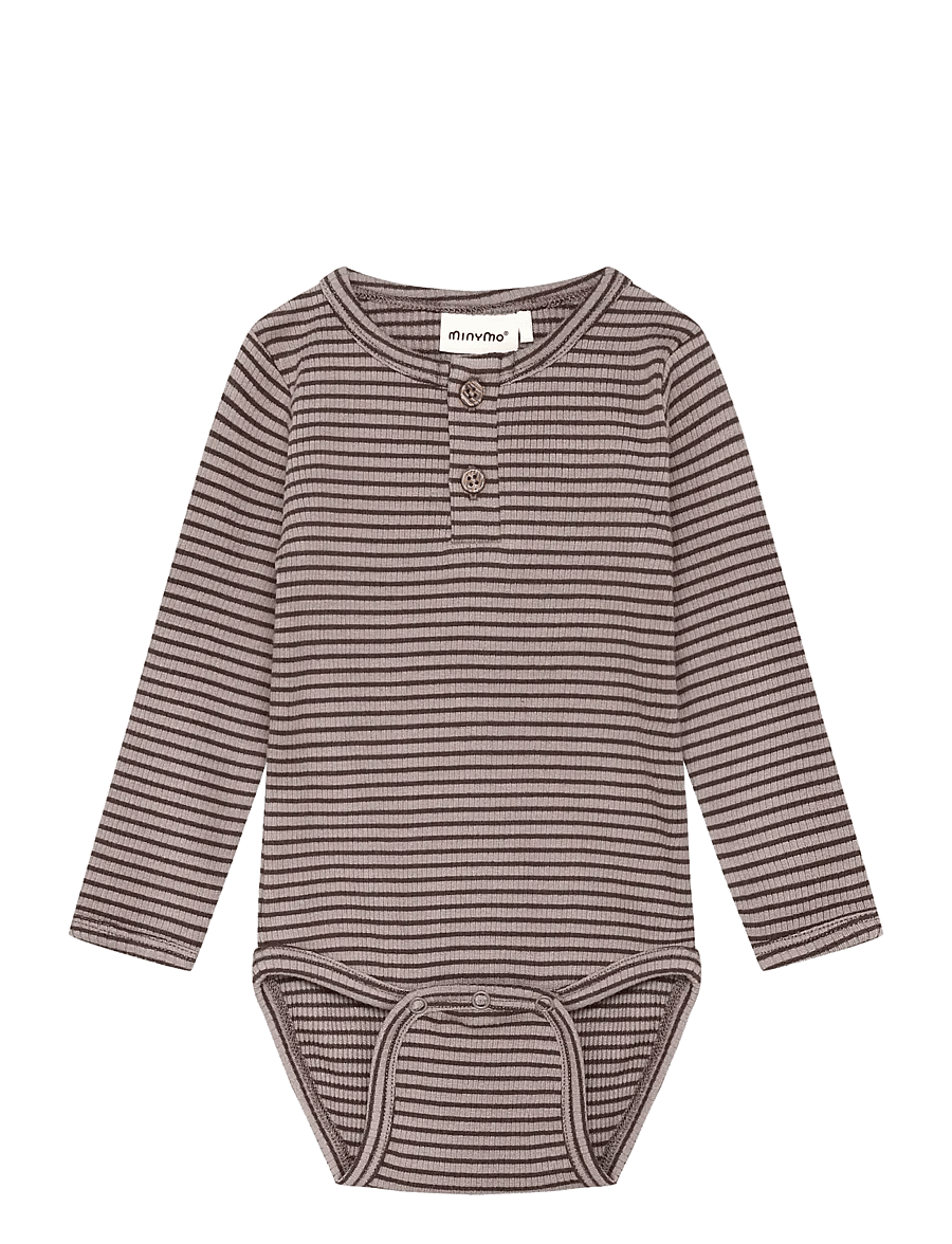 Minymo - Body LS Y/D Rib - langärmelige bodys - fungi - 0