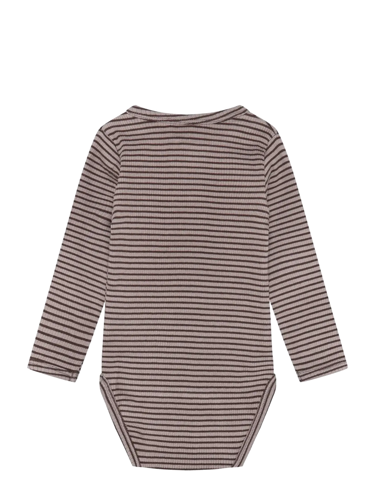 Minymo - Body LS Y/D Rib - long-sleeved bodies - fungi - 1