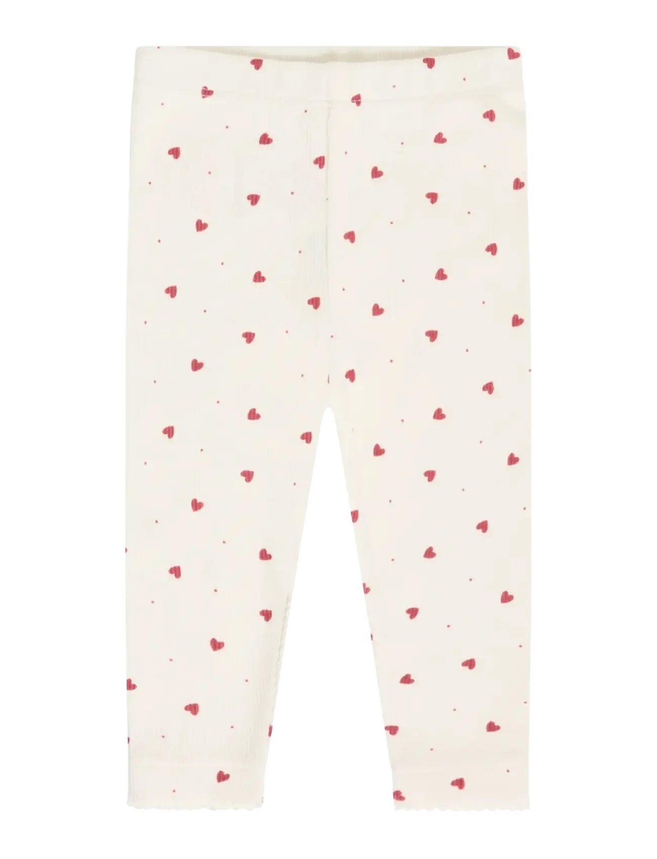 Minymo Leggings AOP Rib - Minymo - EGGNOG / cream