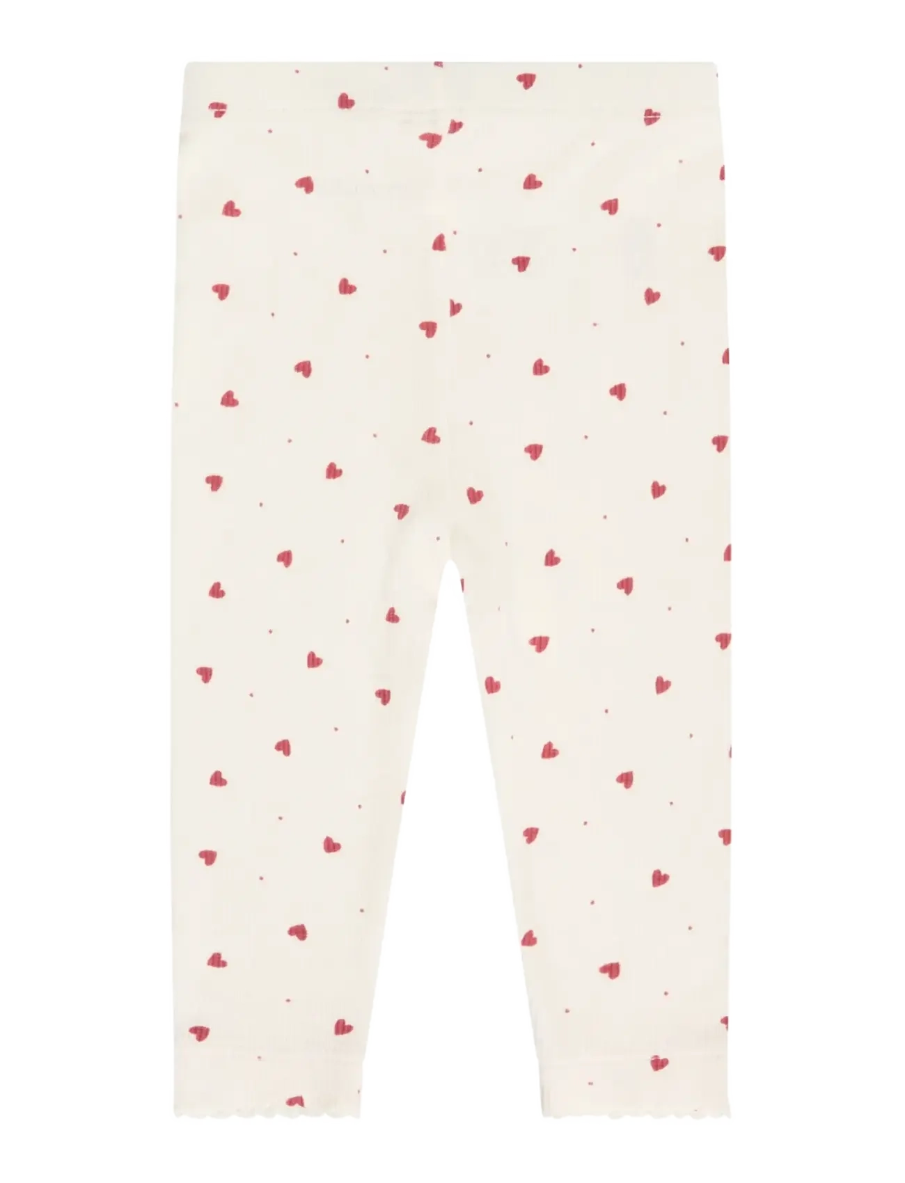 Minymo - Leggings AOP Rib - leggings - eggnog - 1