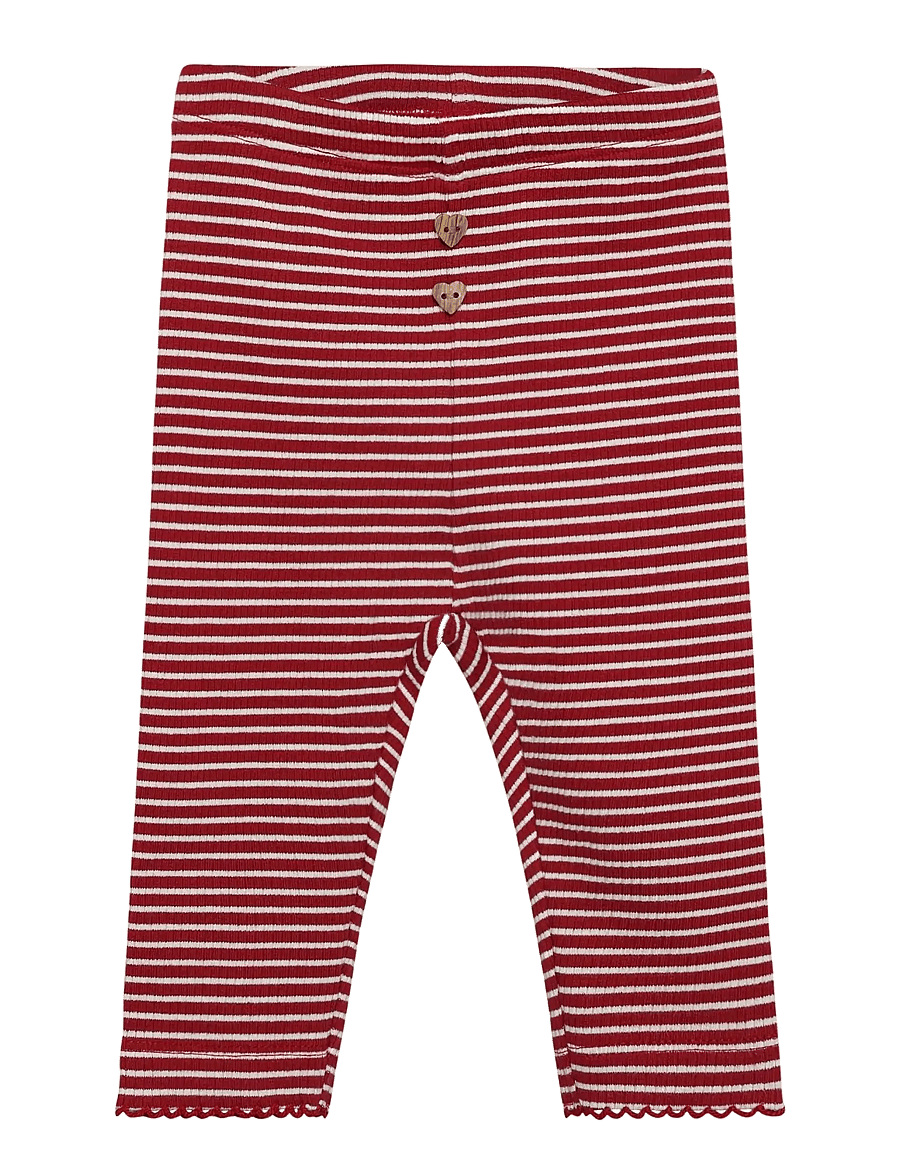 Minymo - Leggings Y/D Rib - retuusid - rio red - 0
