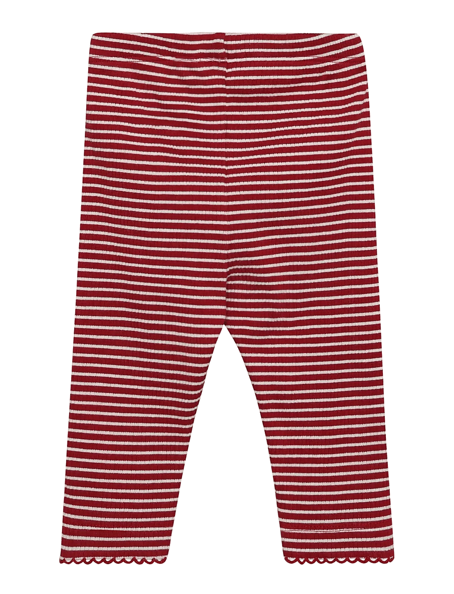 Minymo - Leggings Y/D Rib - retuusid - rio red - 1