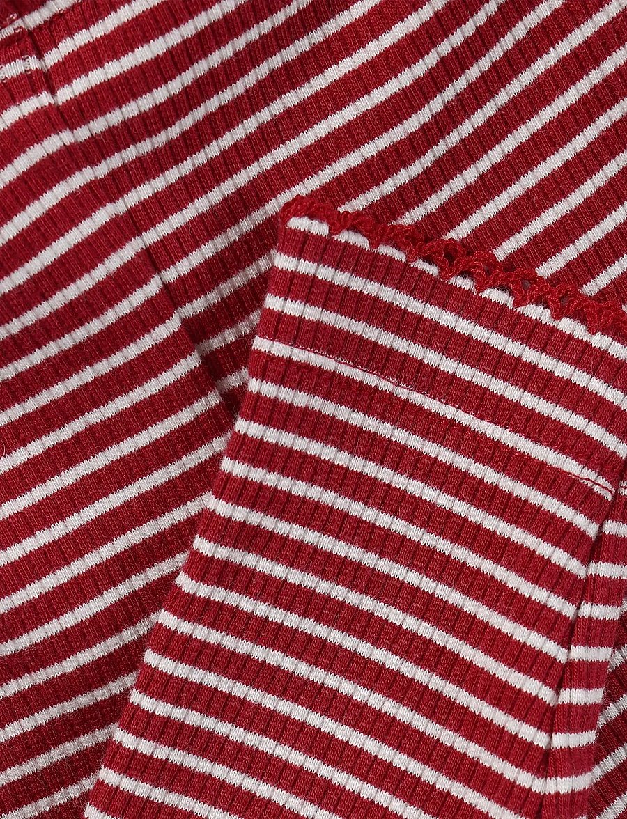 Minymo - Leggings Y/D Rib - retuusid - rio red - 2