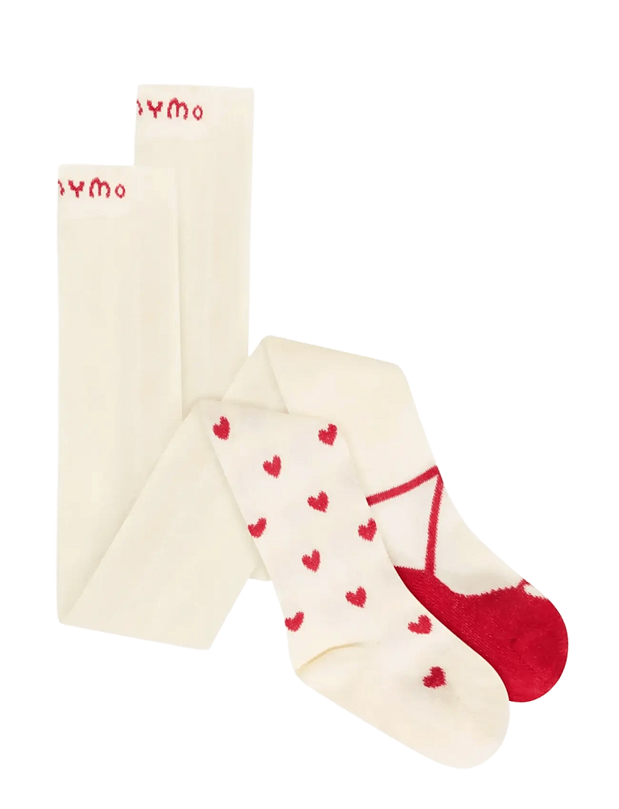 Minymo - 2-Pack Stockings - strumpbyxor - eggnog - 0