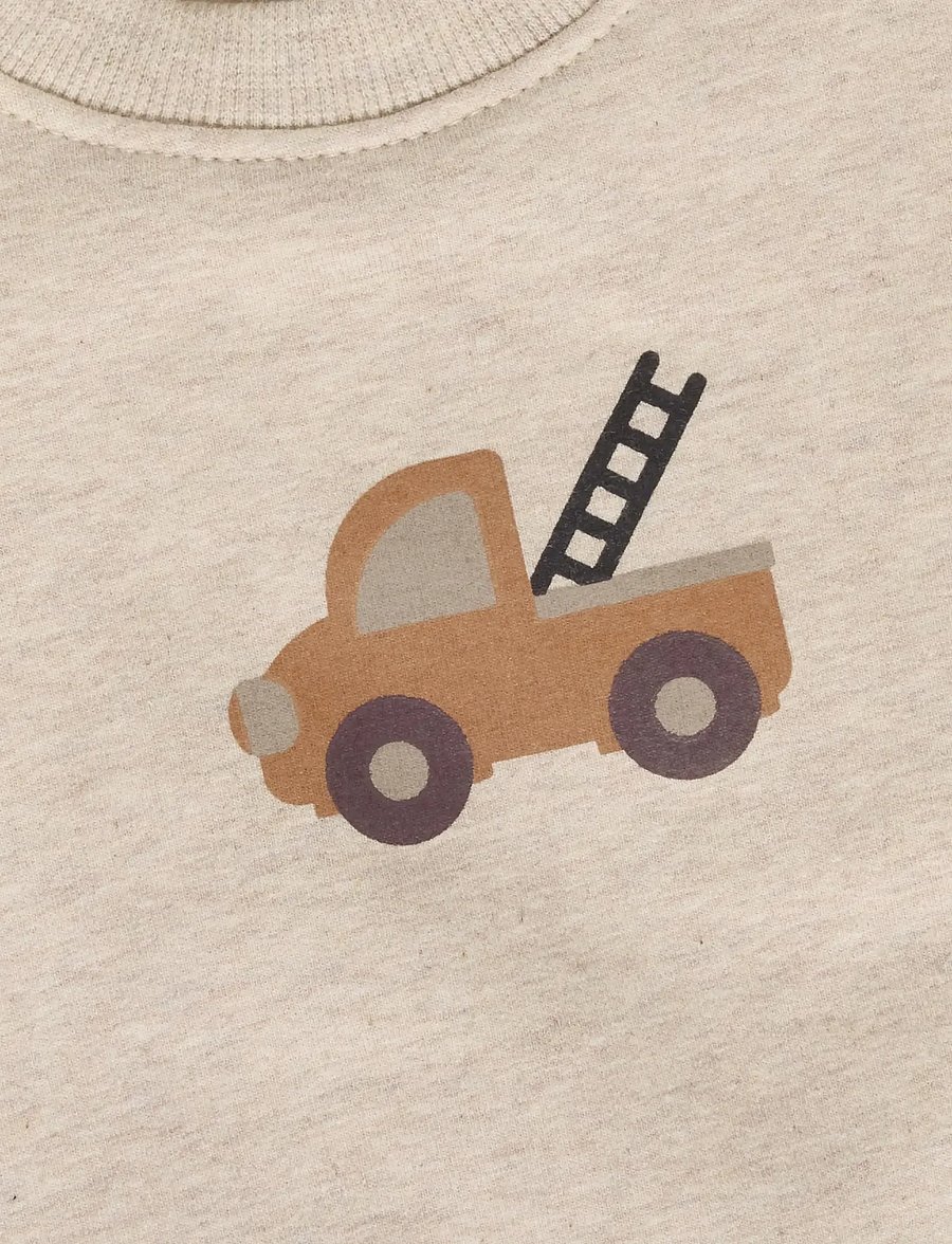 Minymo - Sweatshirt LS - sweatshirts - beige melange - 3