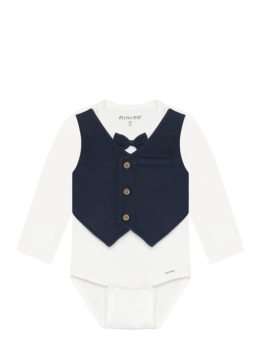 Minymo - Body LS - langärmelige bodys - snow white - 0